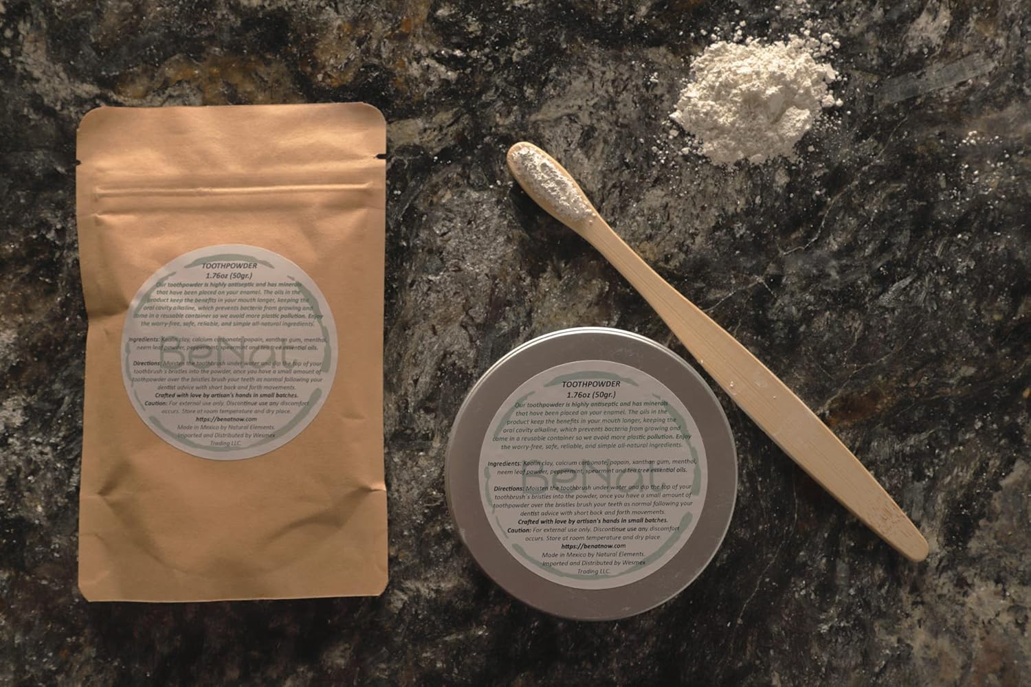 BeNat Natural Tooth Powder for Whitening and Fresh Breath - Image 5