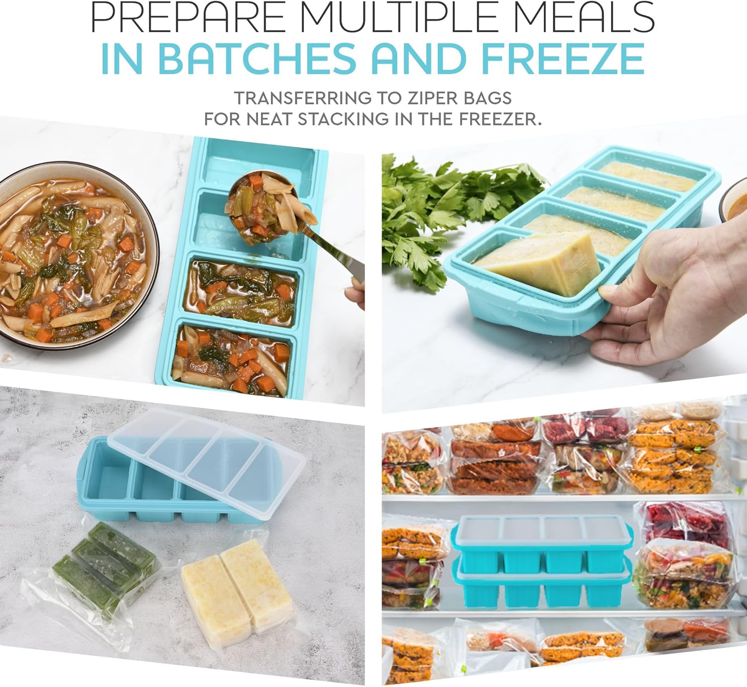 Silicone Freezer Tray With Lid - Image 3