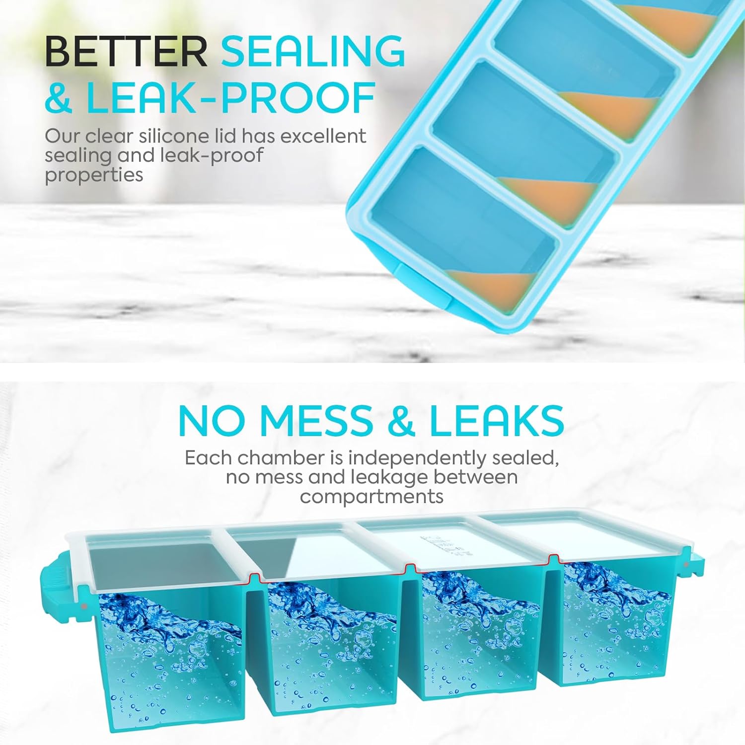 Silicone Freezer Tray With Lid - Image 6