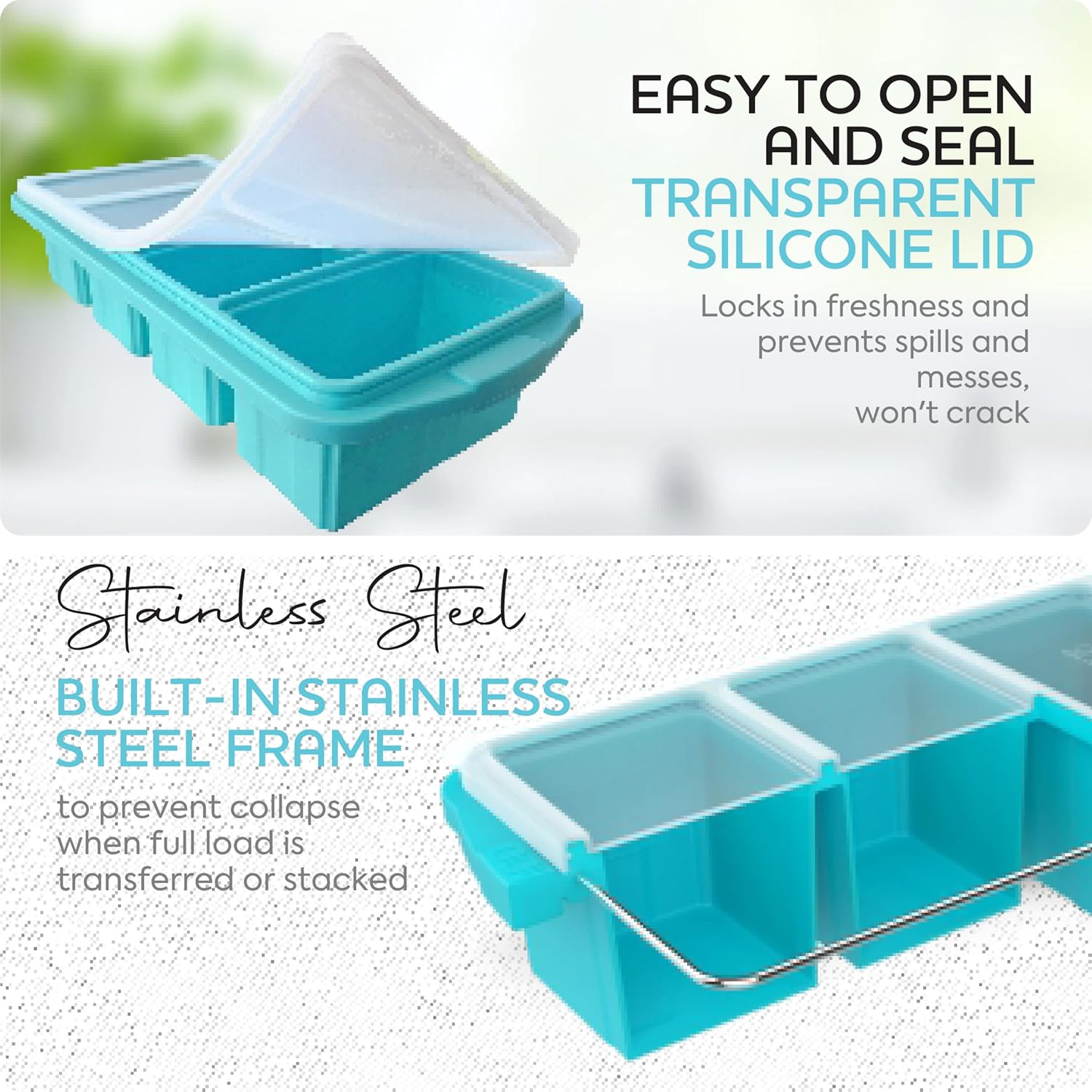 Silicone Freezer Tray With Lid - Image 7