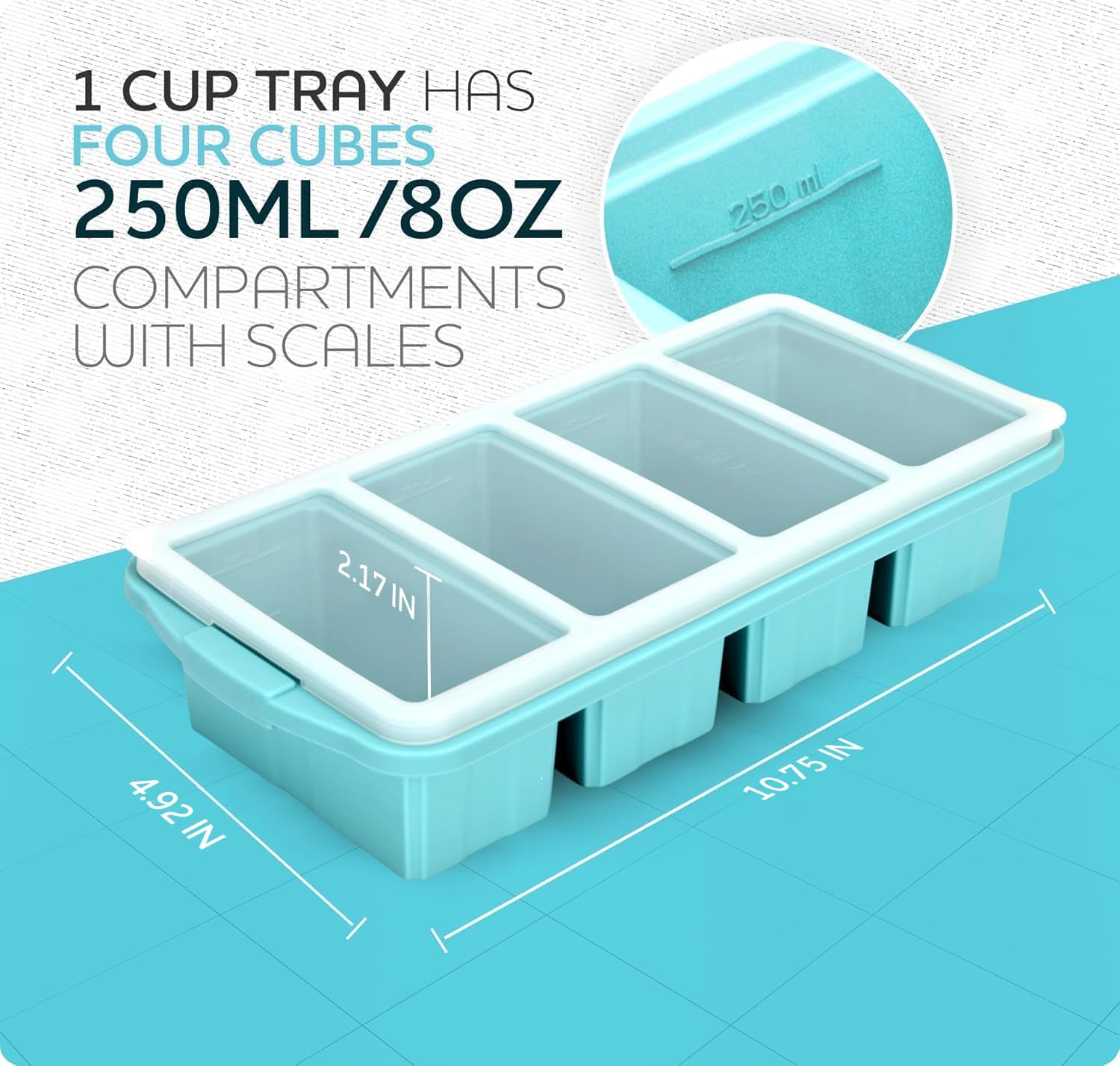 Silicone Freezer Tray With Lid - Image 8