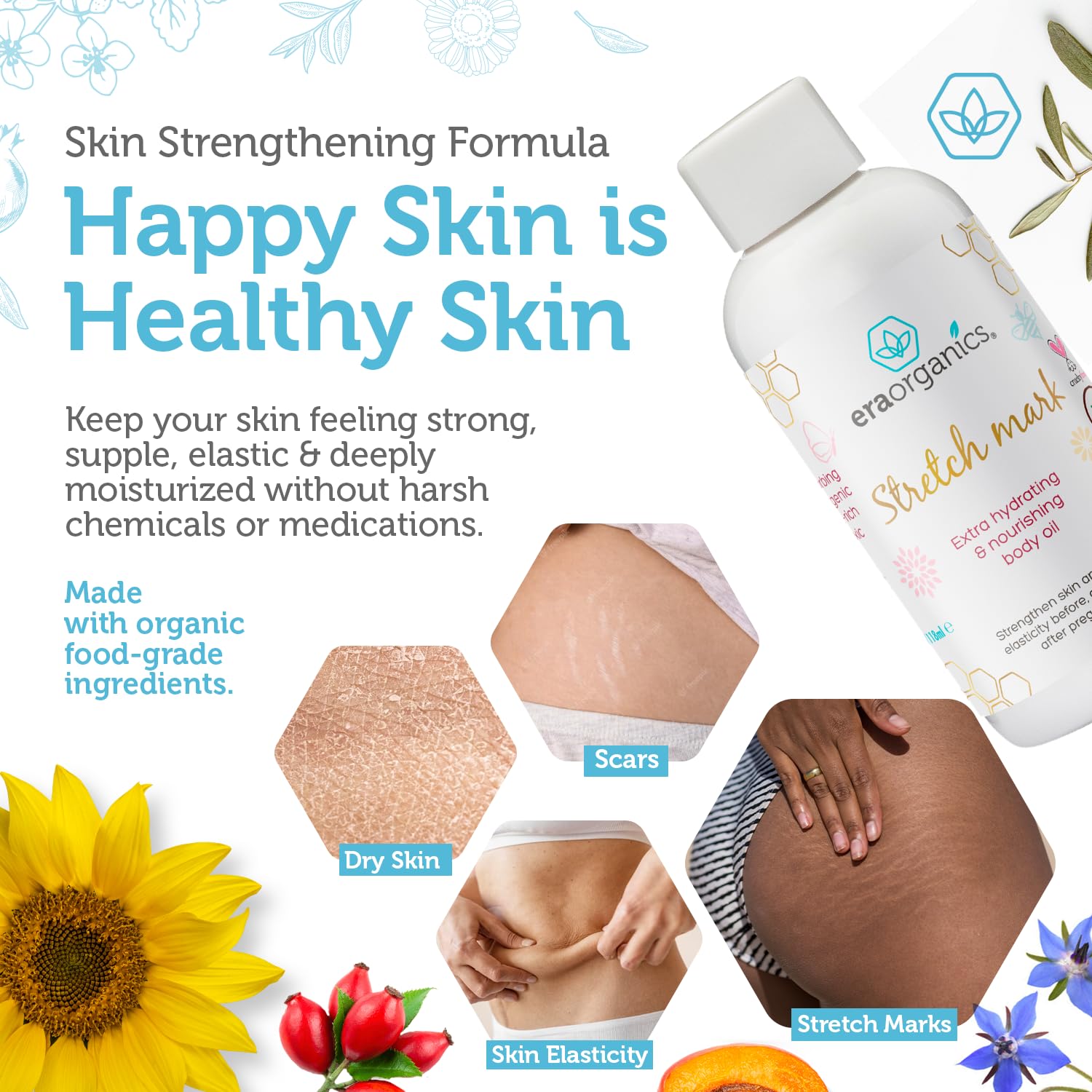 Organic Stretch Mark Oil for Pregnancy & Prevention - Image 4