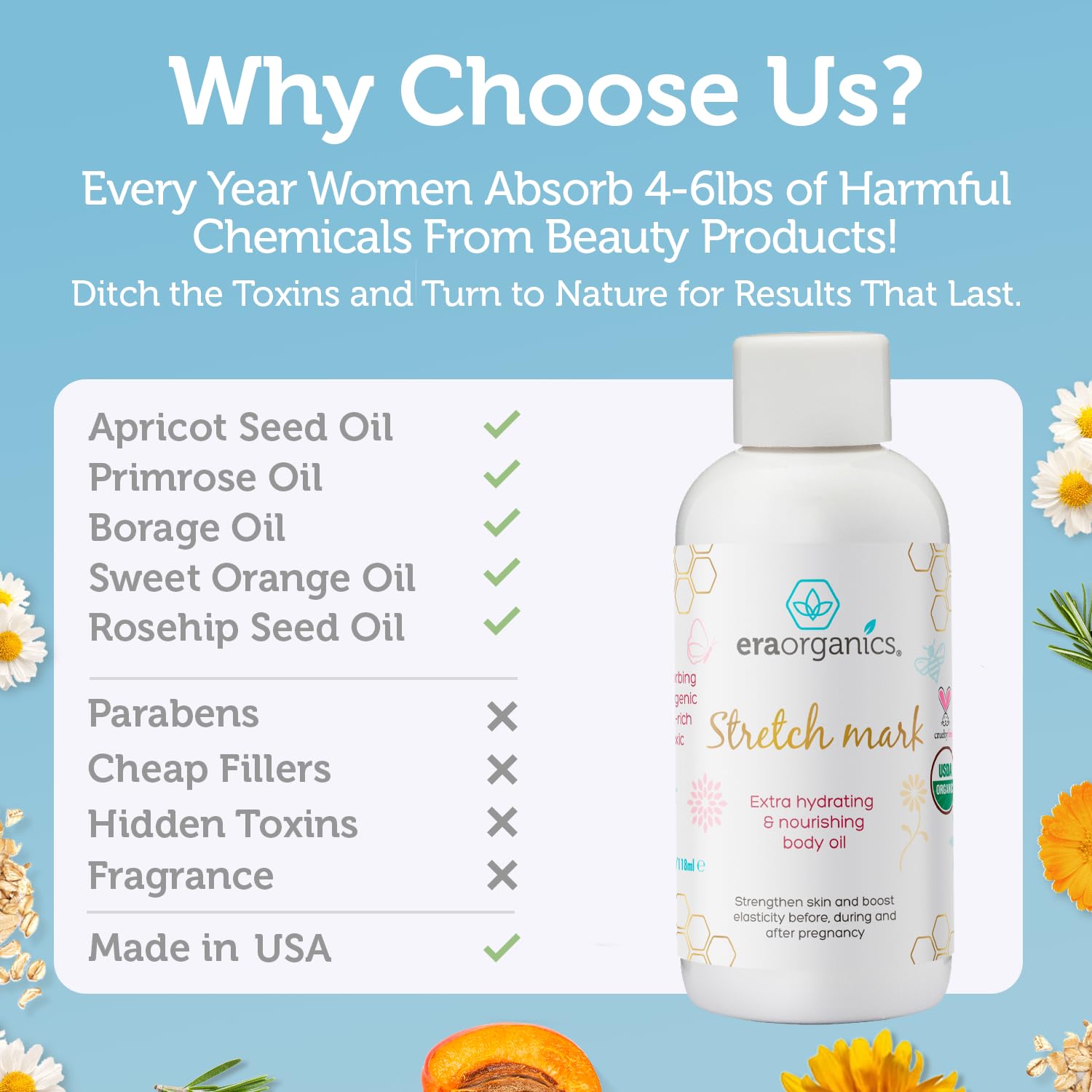 Organic Stretch Mark Oil for Pregnancy & Prevention - Image 5