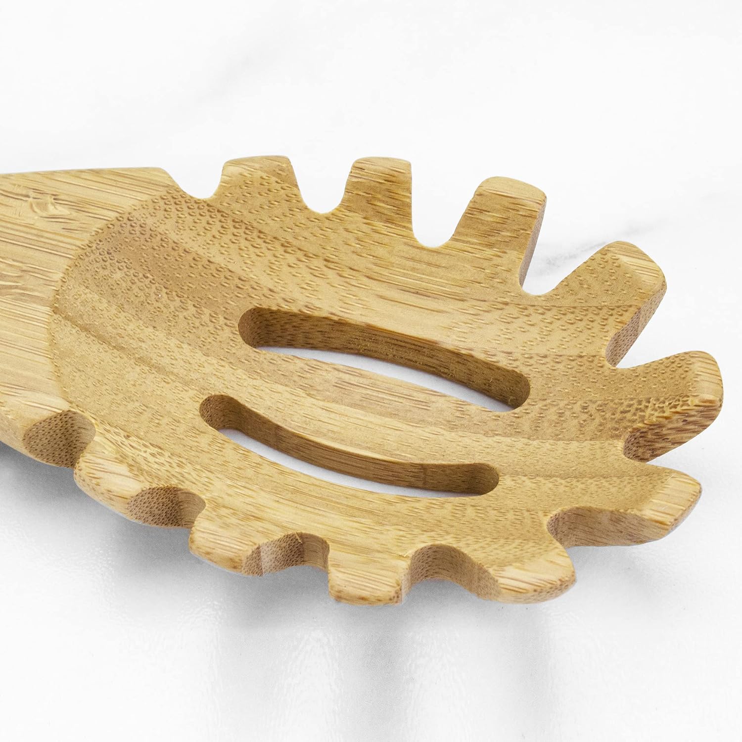 Bamboo Spaghetti Spoon With Teeth - Image 4