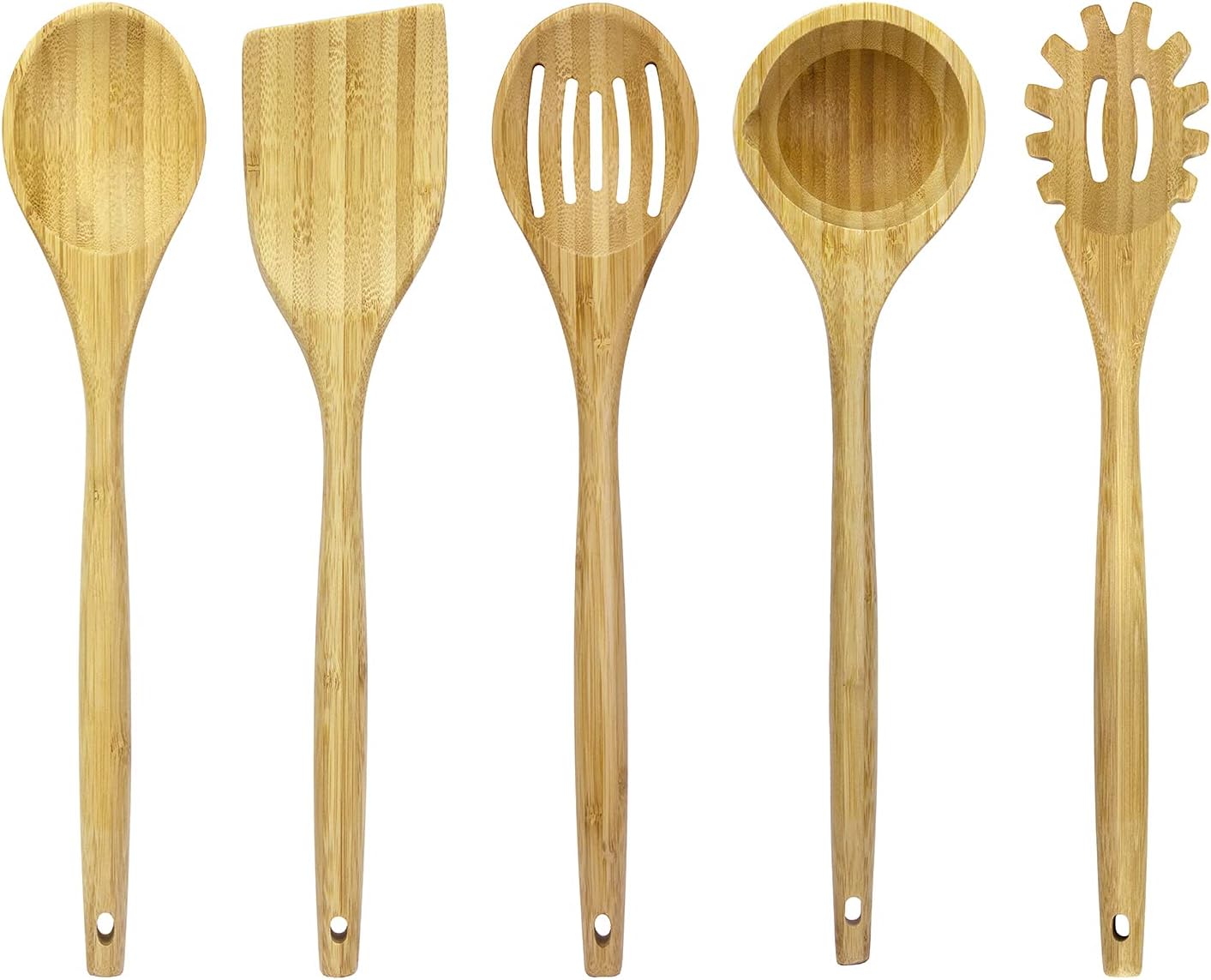 Bamboo Spaghetti Spoon With Teeth - Image 5