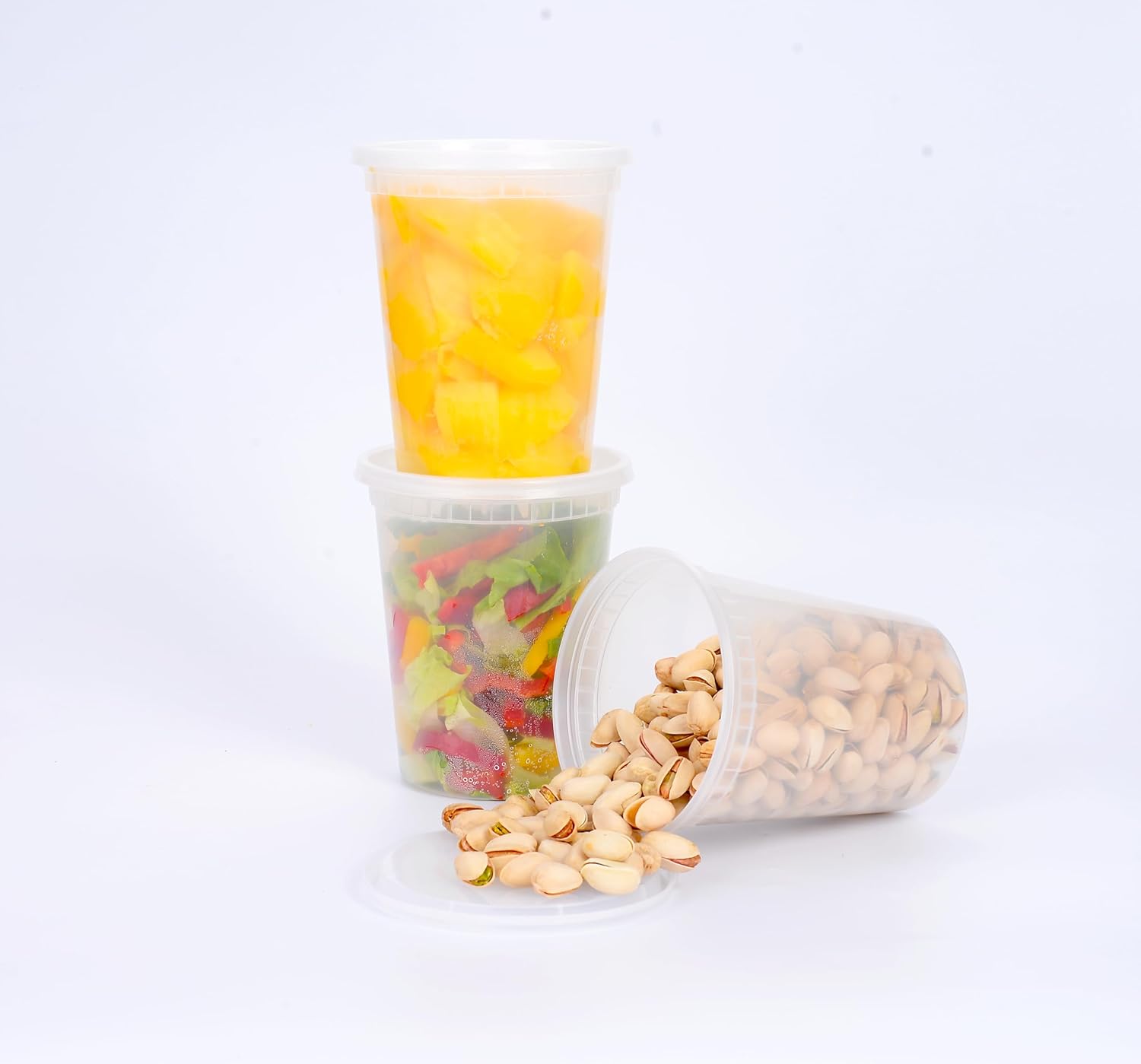 Plastic Deli Food Storage Containers with Airtight Lids - Image 6