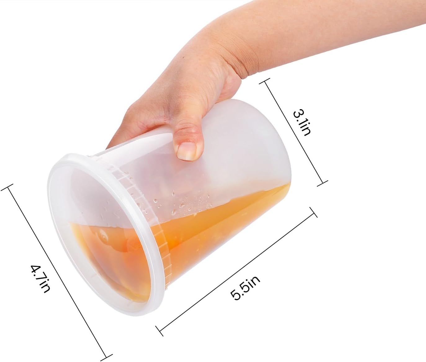 Plastic Deli Food Storage Containers with Airtight Lids - Image 8