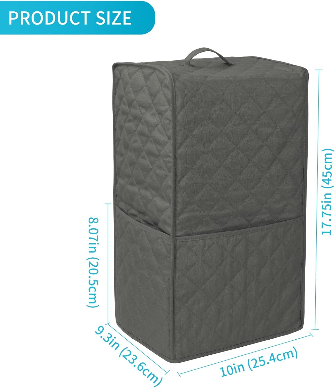 Grey Ninja Foodi Blender Dust Cover with Accessory Pocket - Image 5