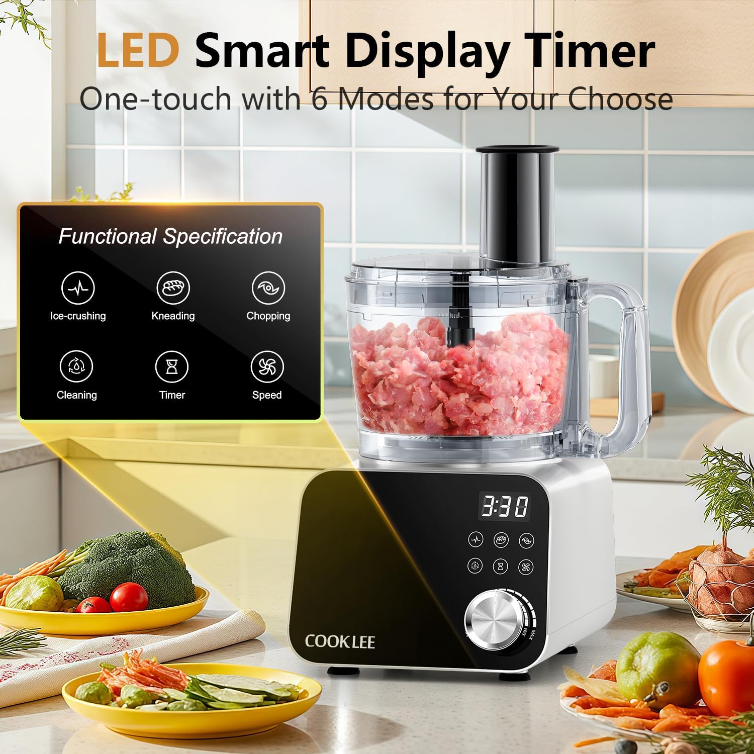 COOKLEE 12-Cup Food Processor - Image 4