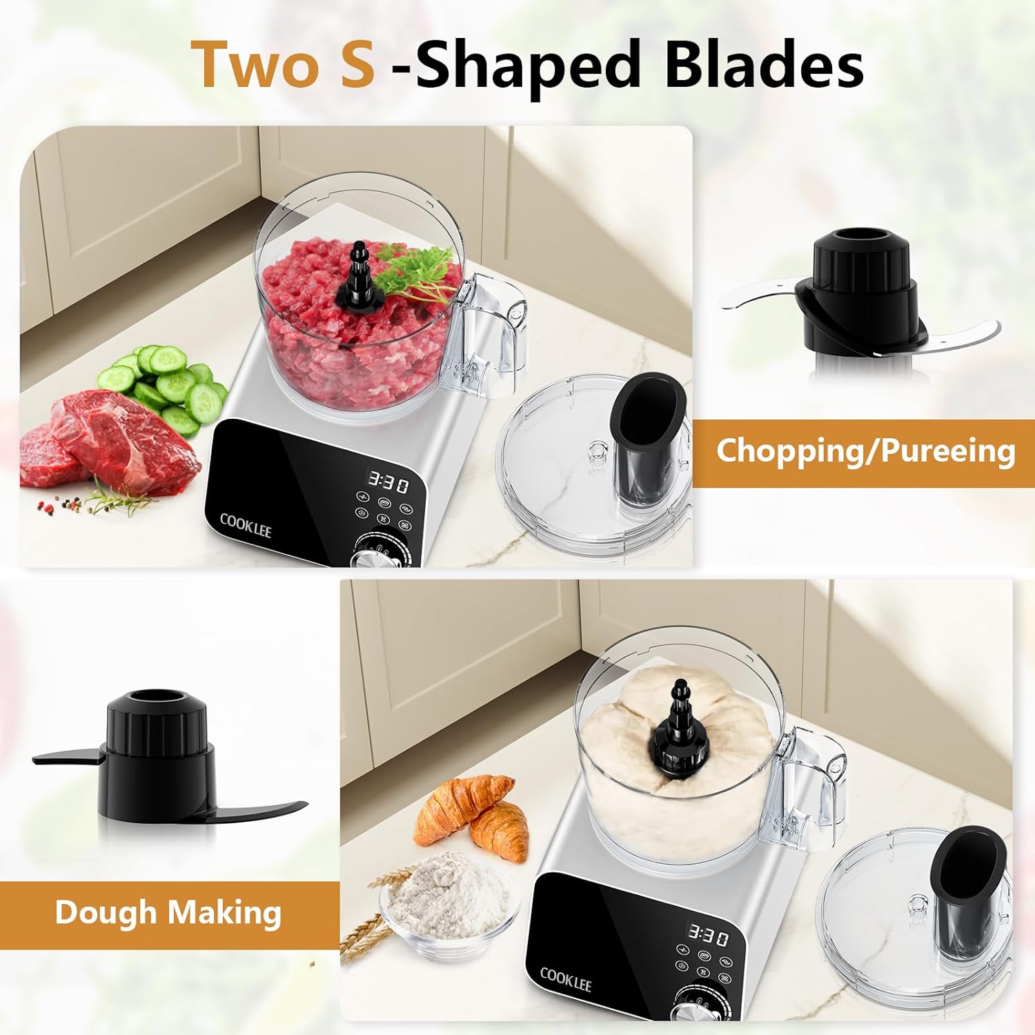 COOKLEE 12-Cup Food Processor - Image 5