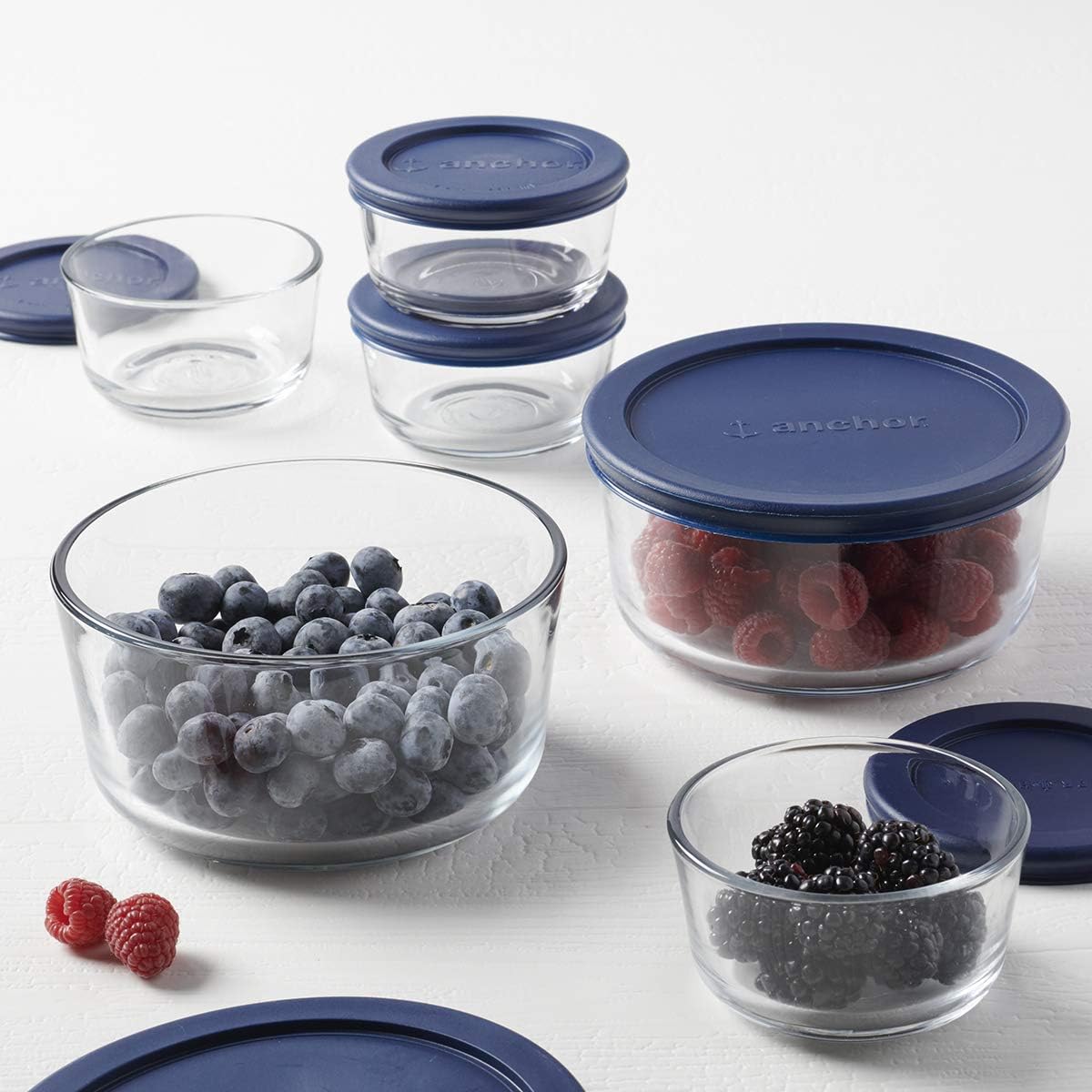 Anchor Hocking 12 Piece Glass Storage Containers Set - Image 8