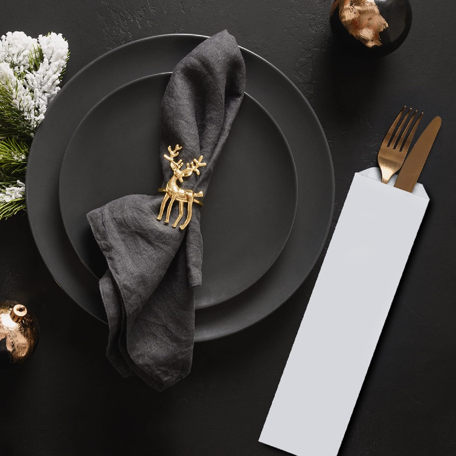 Baker Celebrations Disposable White Paper Flatware Bags - Image 3