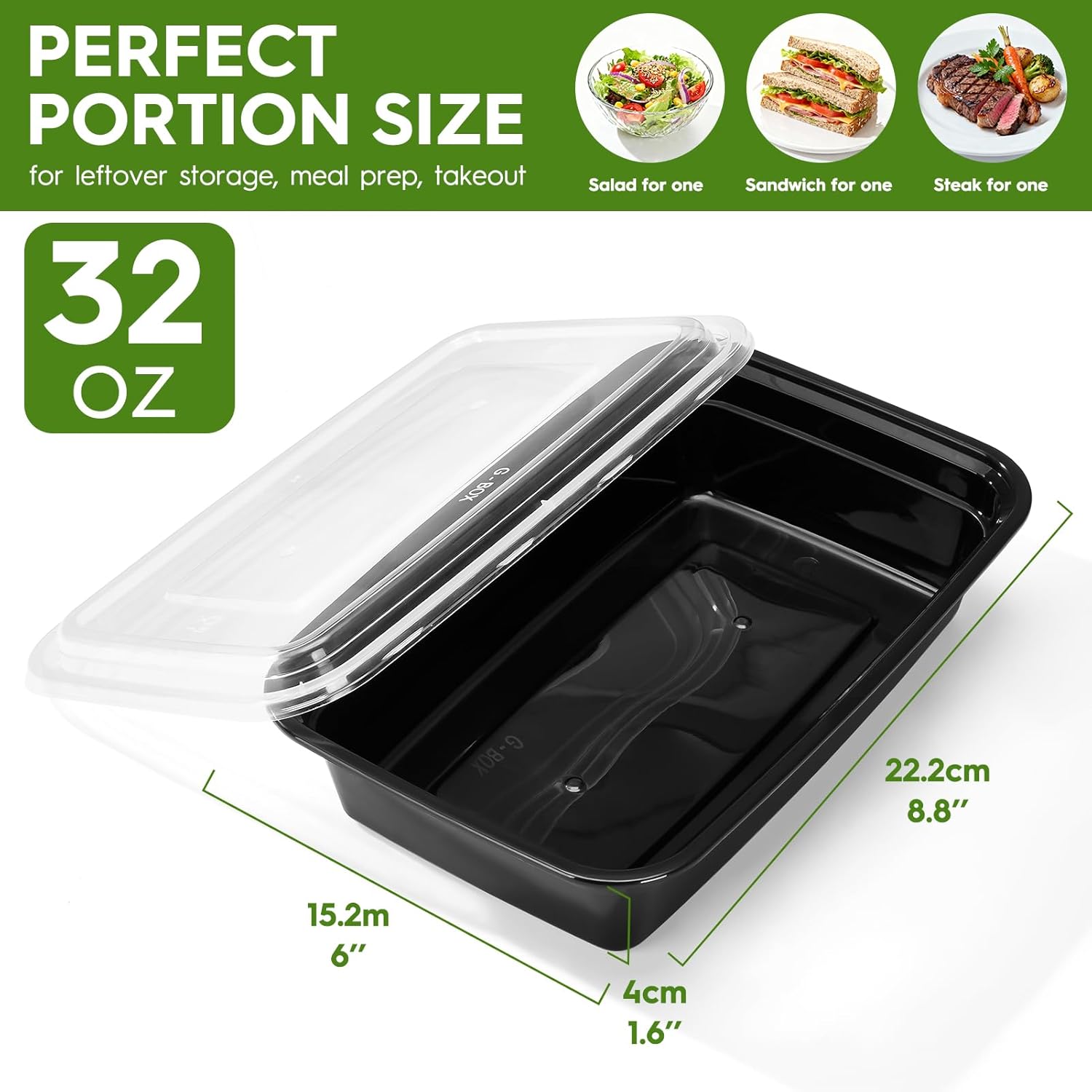 Glotoch 50 Pack Reusable Meal Prep Containers - Image 5