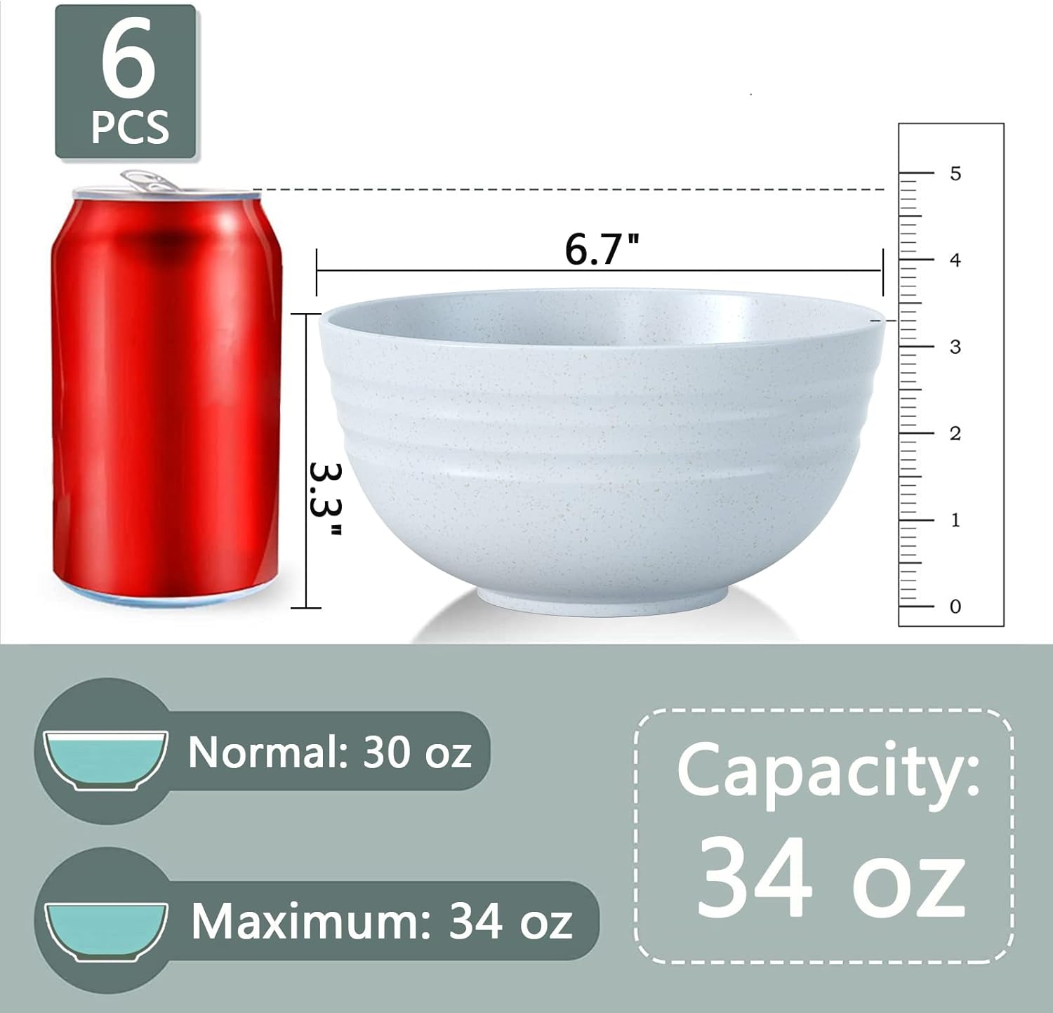 Unbreakable Cereal Bowls Set - Image 4