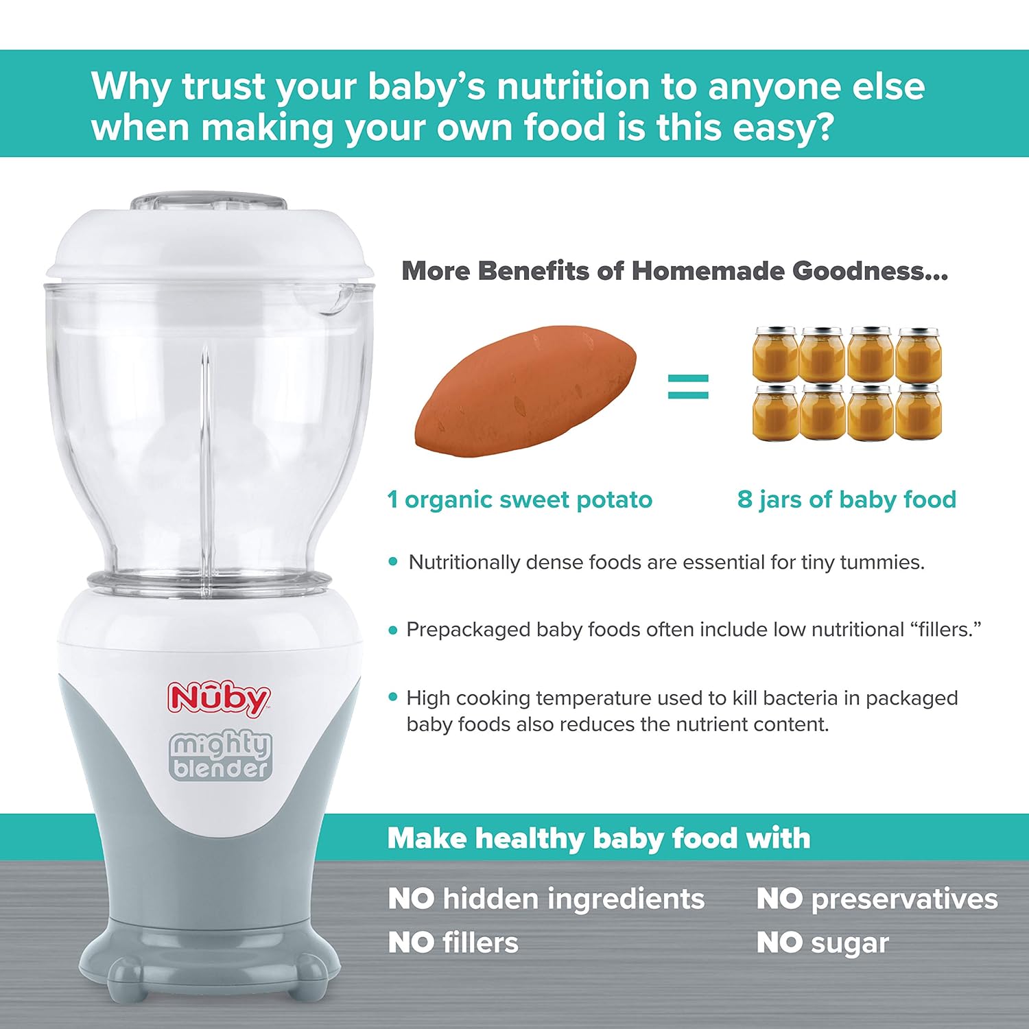 Nuby Baby Food Maker Blender Set - Image 10