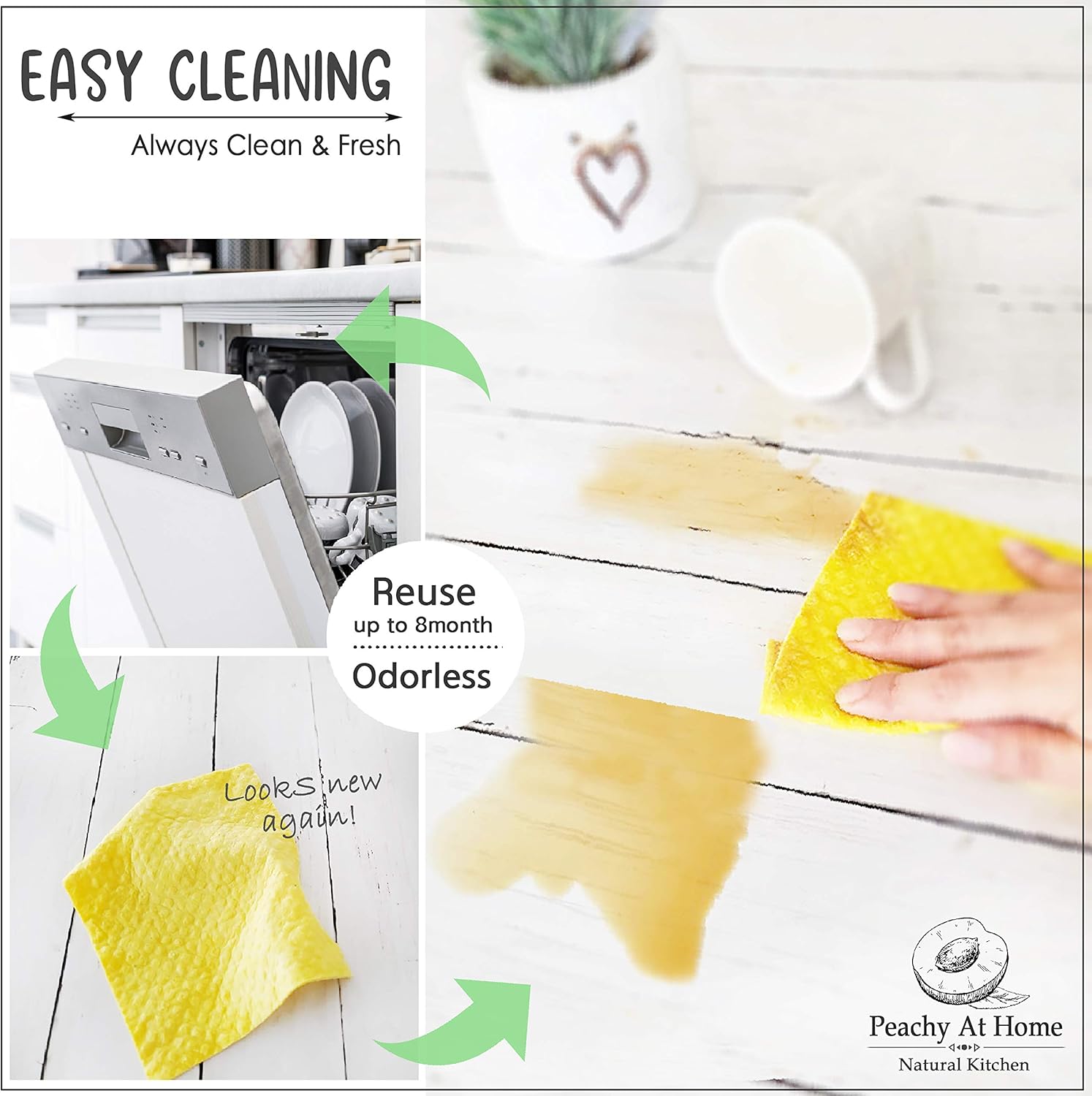 Natural Biodegradable Swedish Dishcloths - Image 4