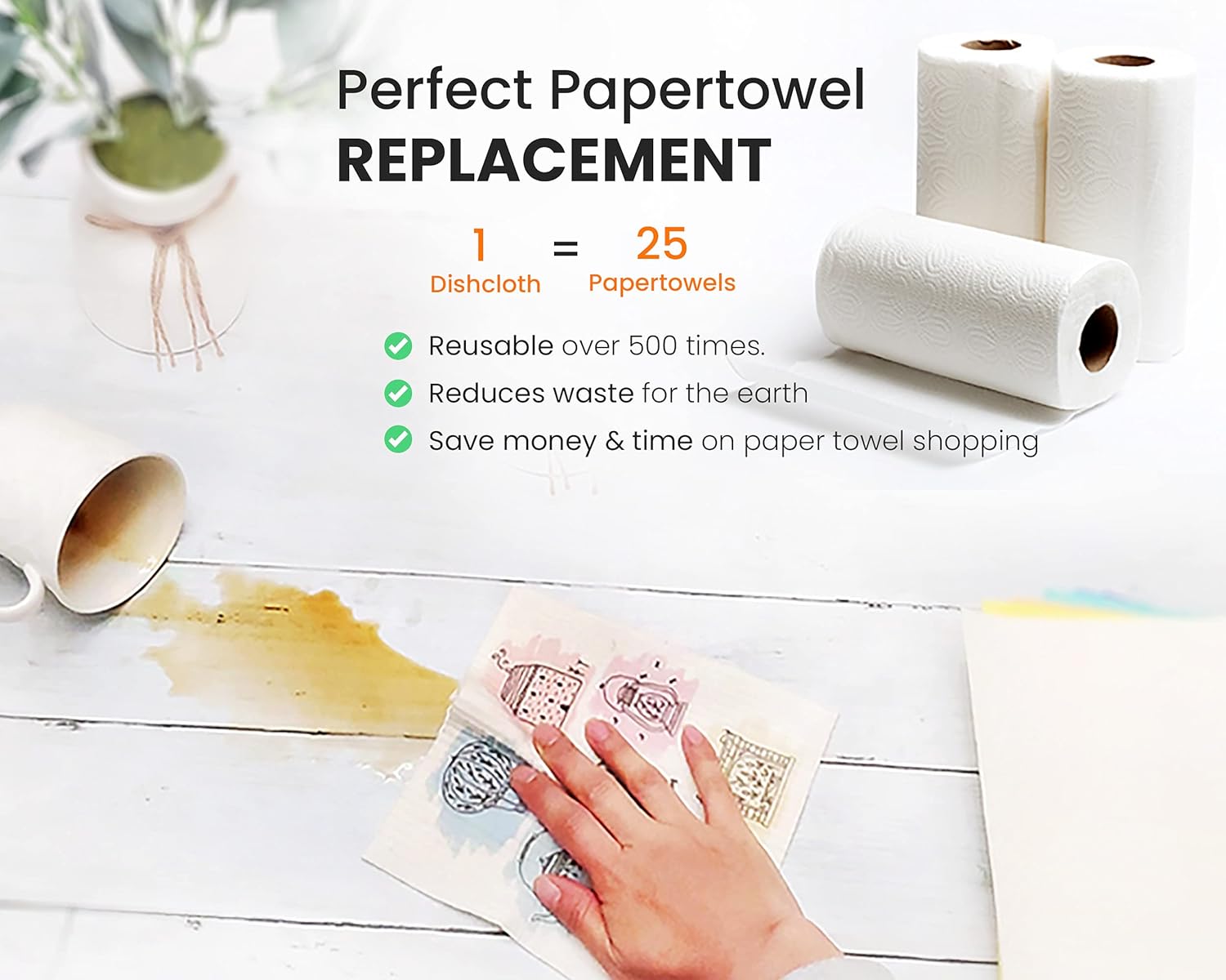 Natural Biodegradable Swedish Dishcloths - Image 5