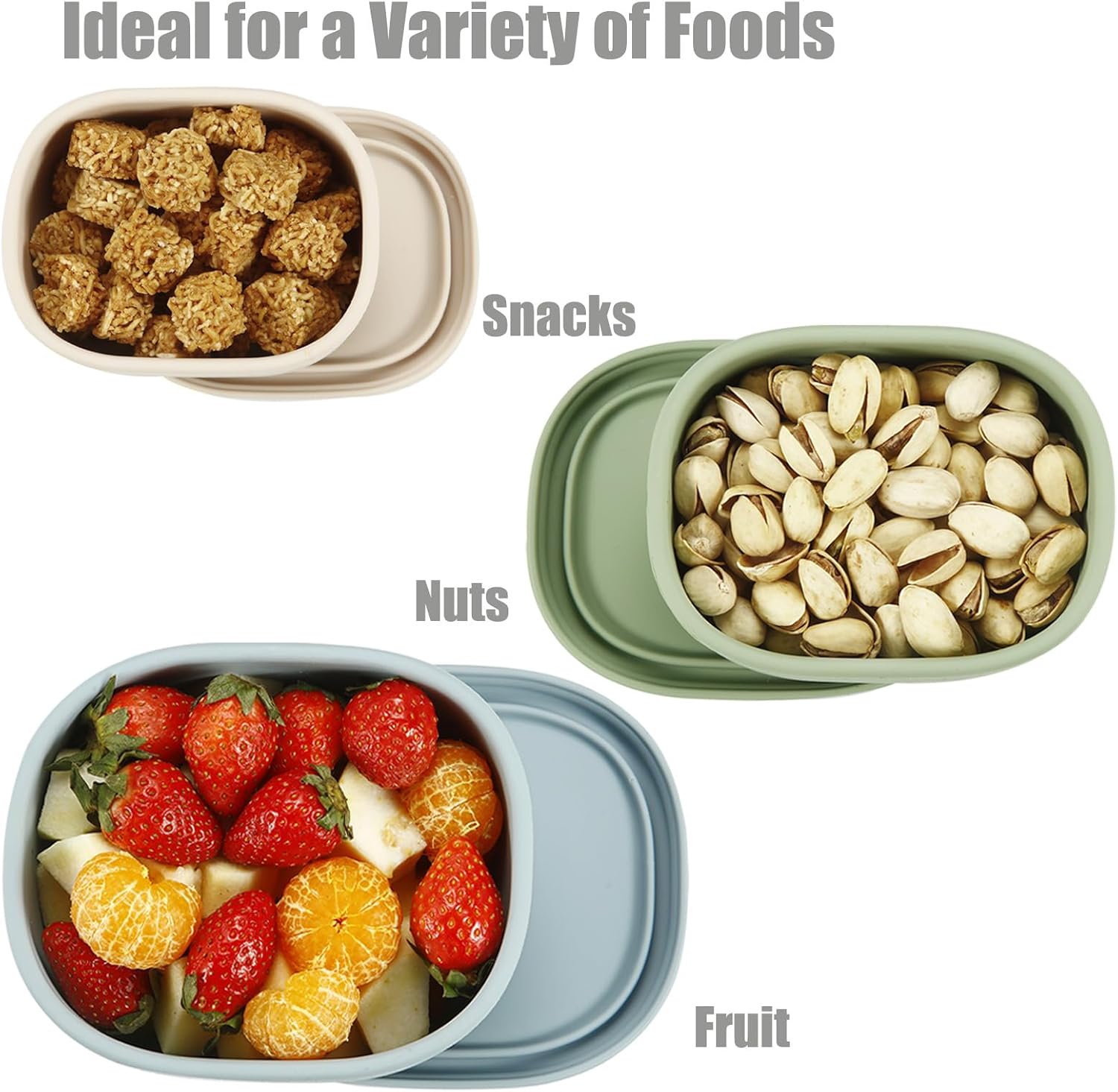 PandaEar Silicone Food Storage Containers with Lids - Image 4