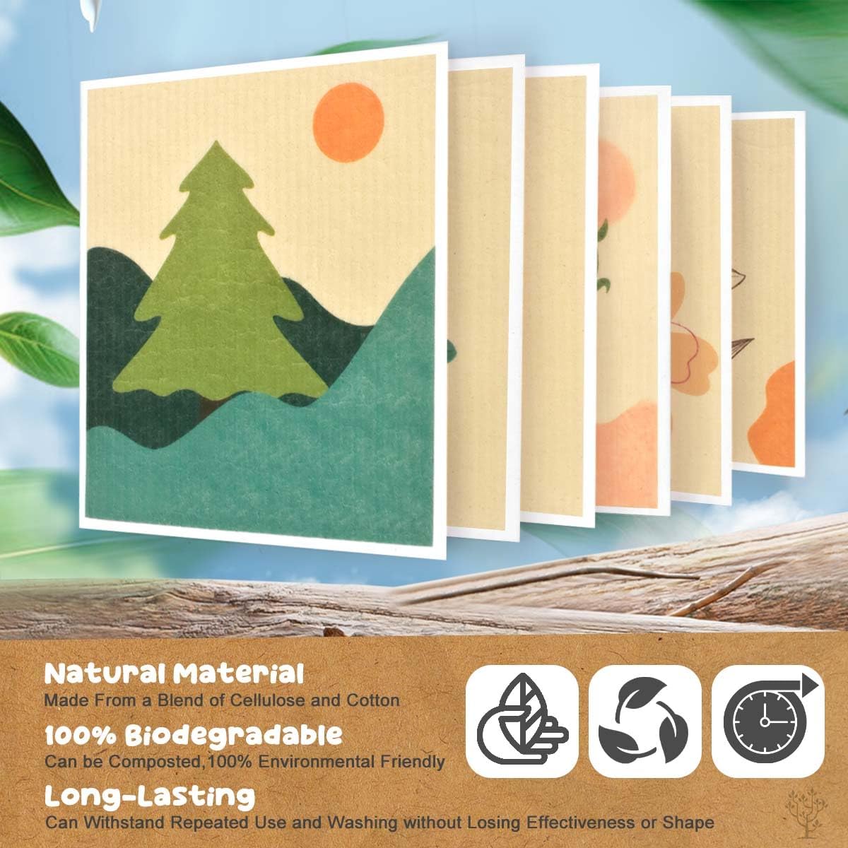 Reusable Swedish Dishcloths for Kitchen Cleaning - Image 4