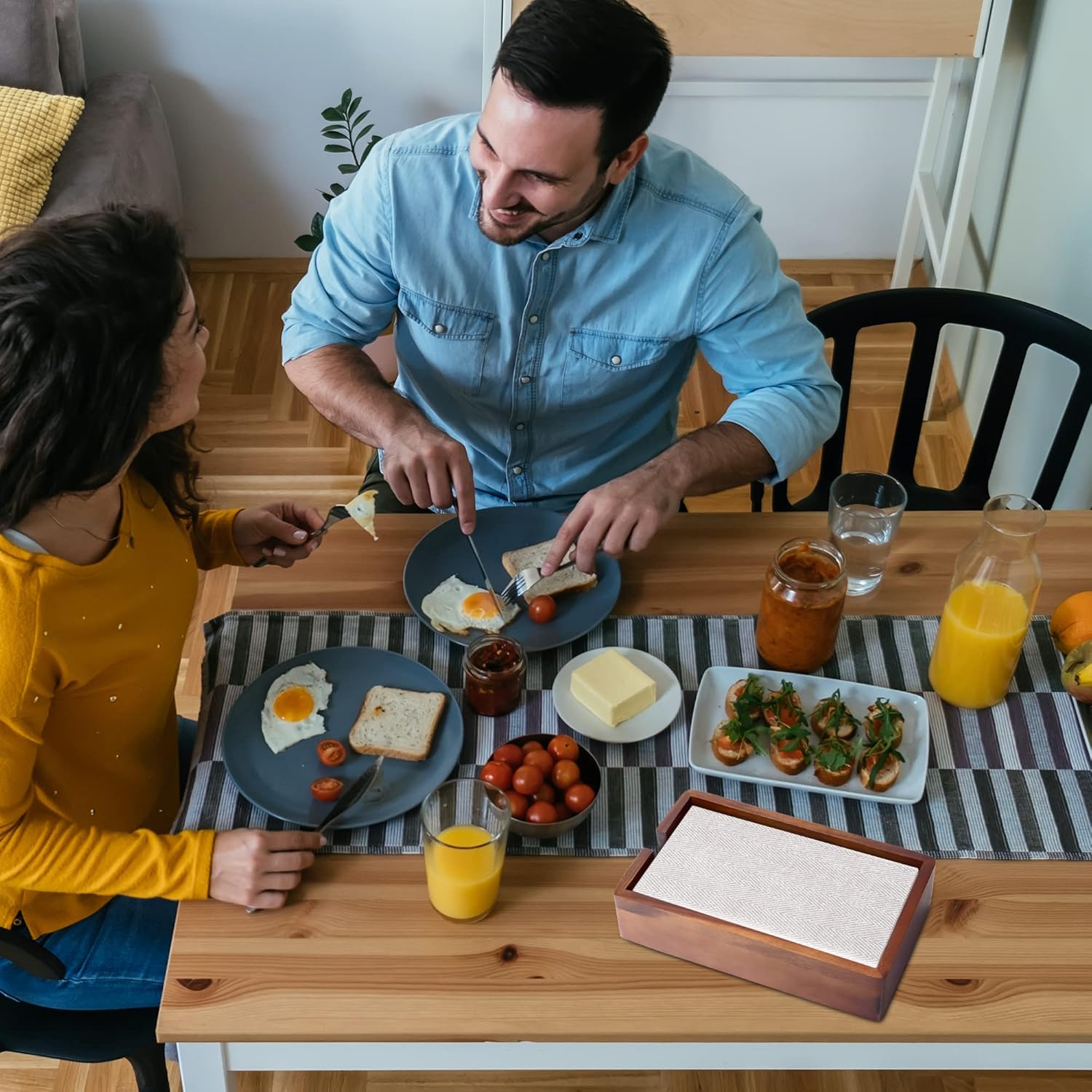 Acacia Guest Towel Napkin Holder - Image 6