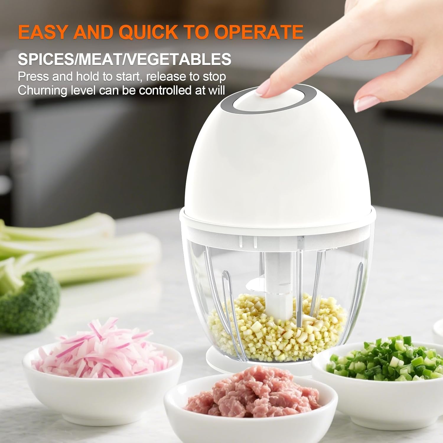 Portable Electric Garlic Chopper - Image 3