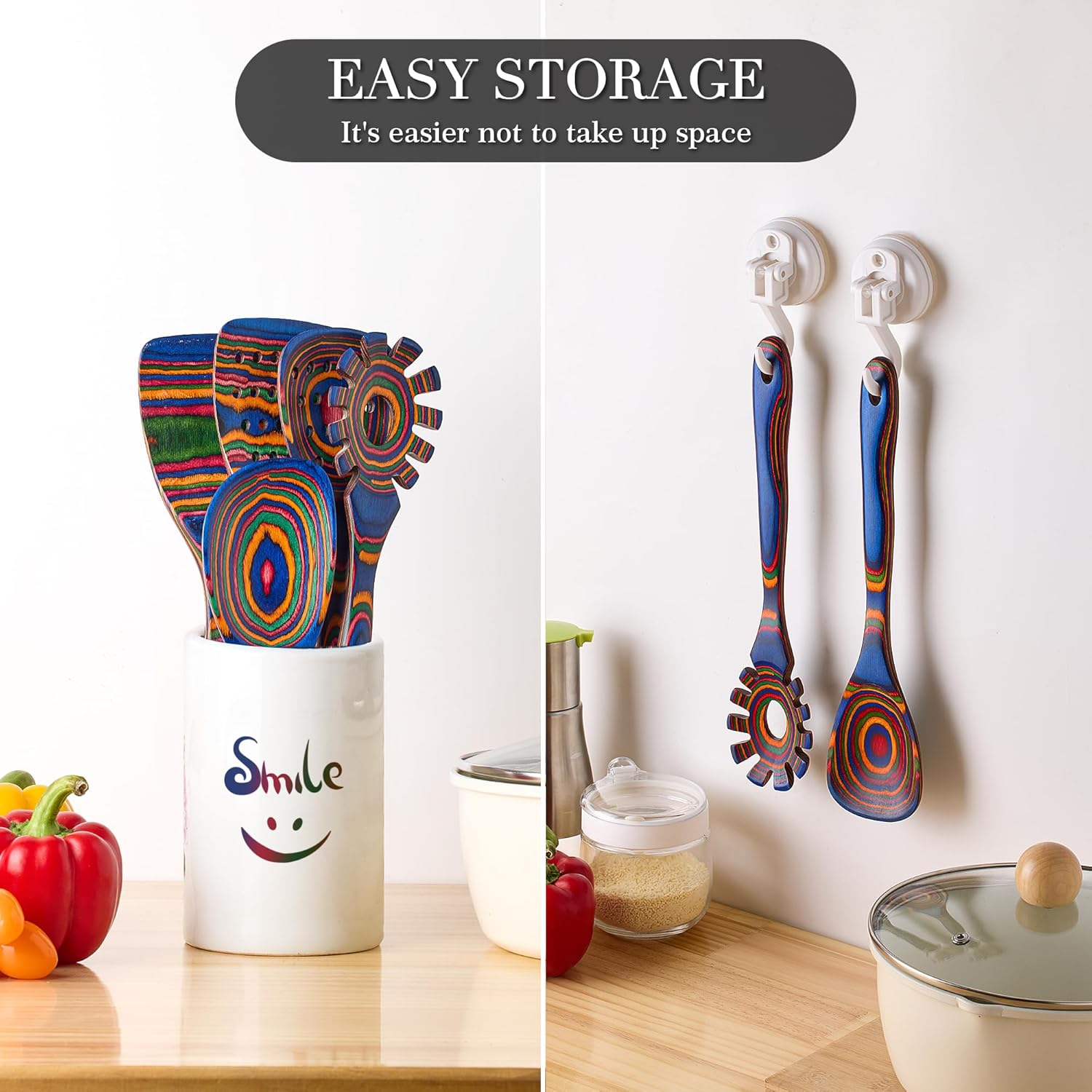 Heat-Resistant Wood Cooking Utensil Set - Image 7