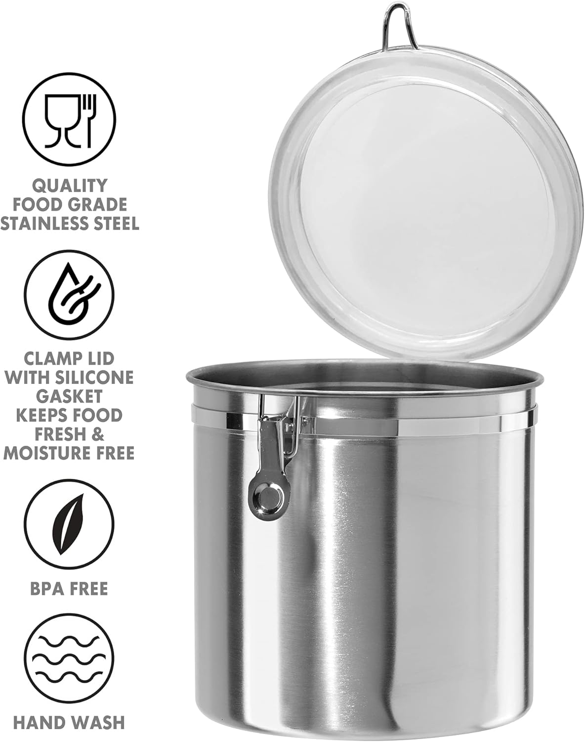 Oggi Stainless Steel Kitchen Canister - Image 4