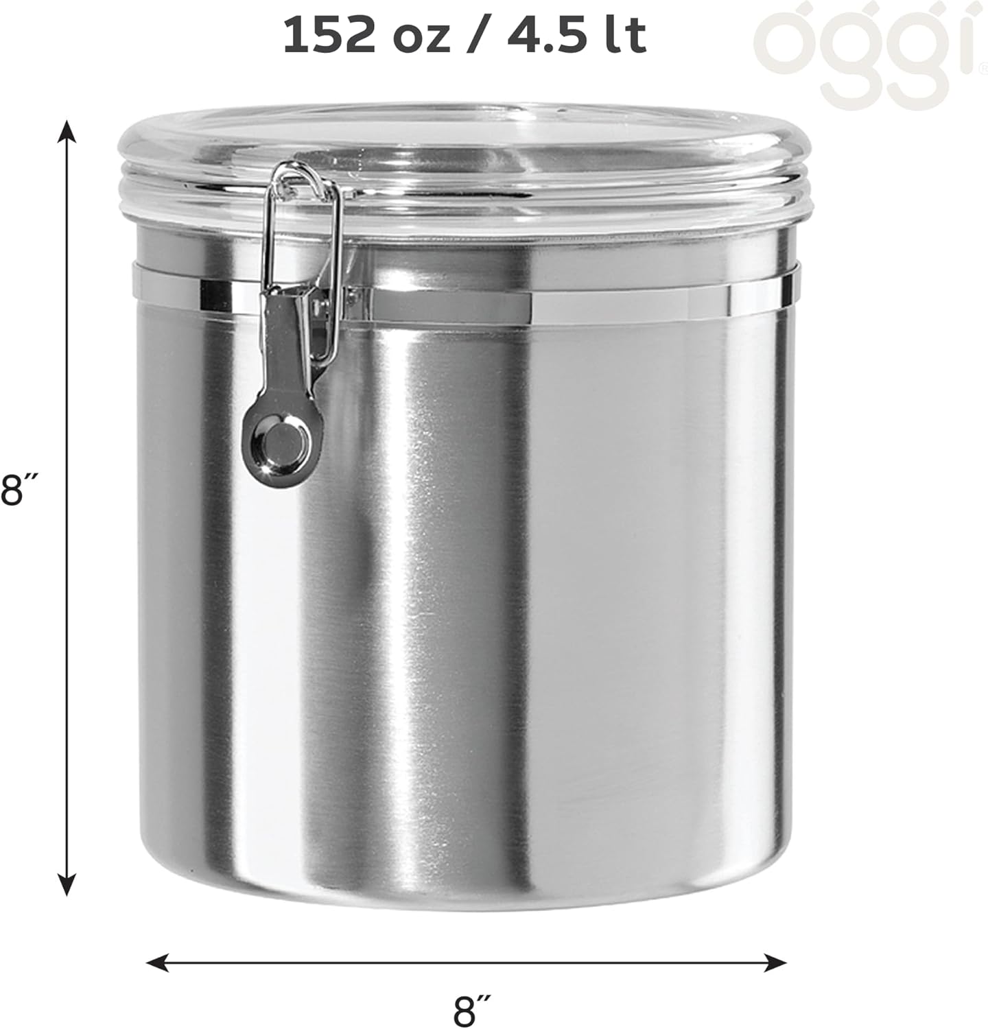 Oggi Stainless Steel Kitchen Canister - Image 6
