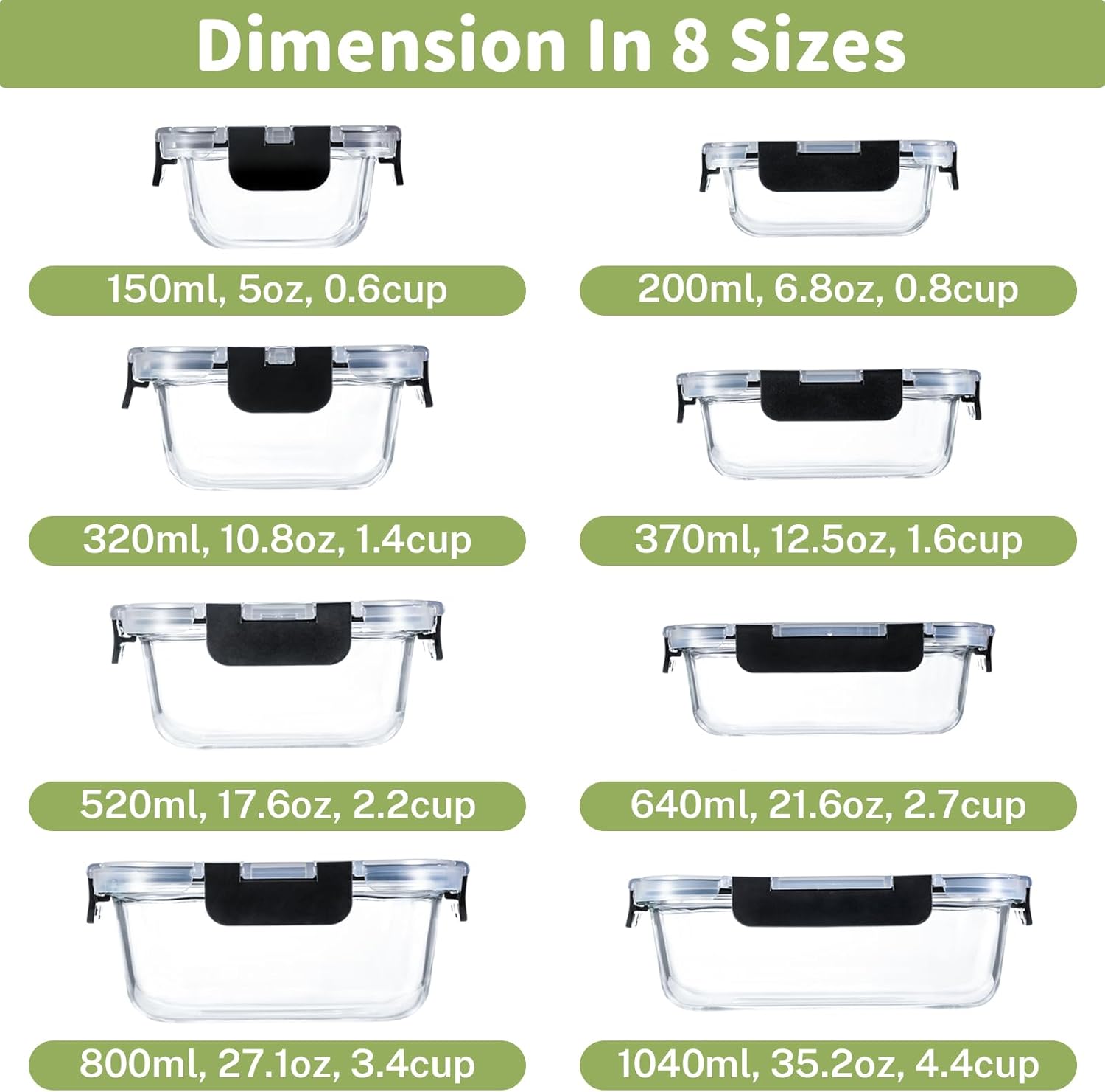 Borosilicate Glass Food Storage Containers - Image 3