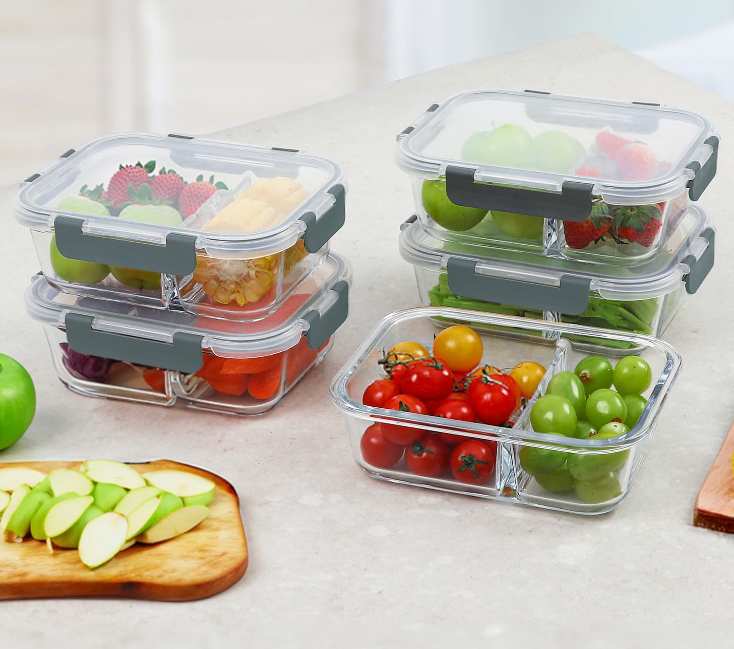 Glass Meal Prep Containers with Lids - Image 7