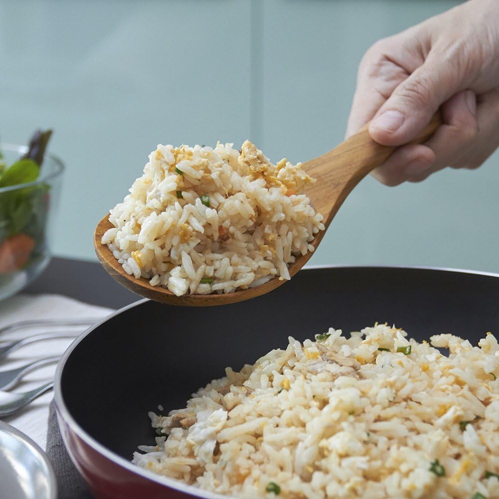 Handcrafted Golden Teak Wooden Spoons Set - Image 4
