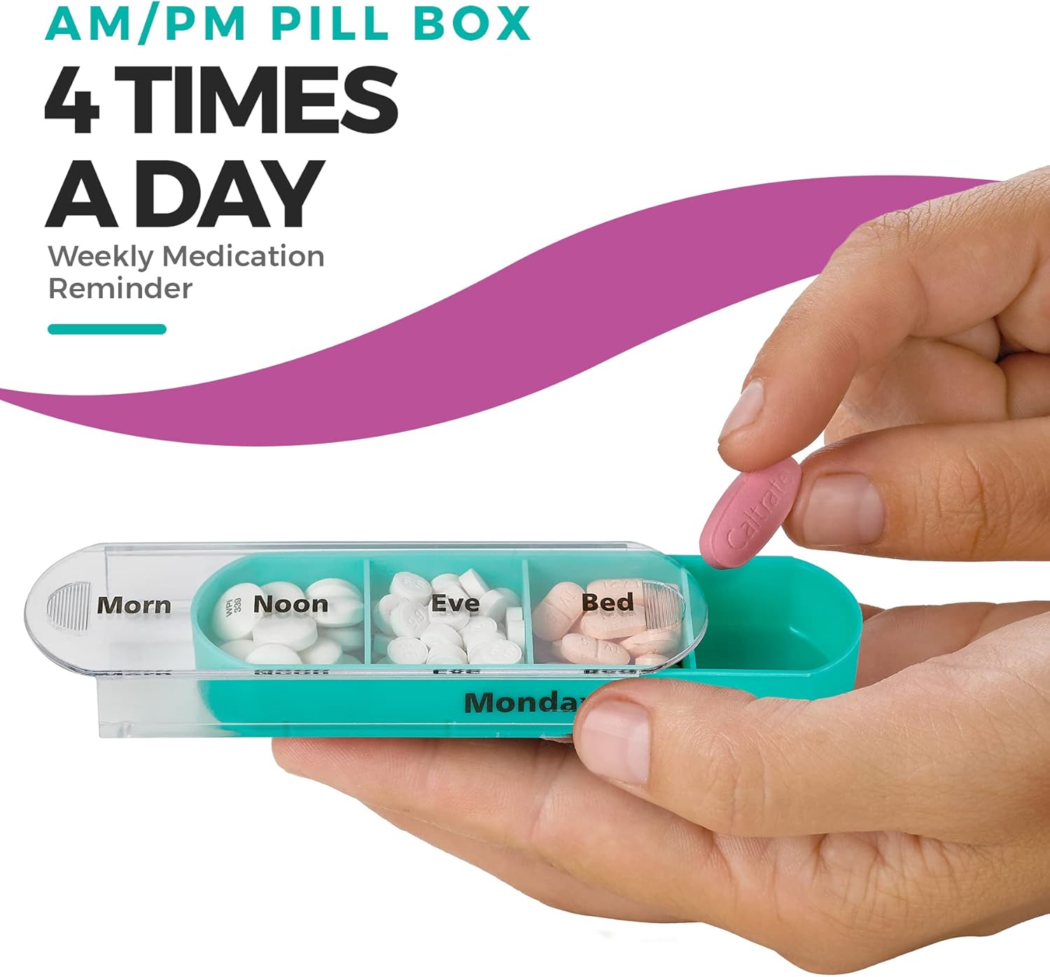 Weekly Pill Dispenser with 7 Compartments - Image 4