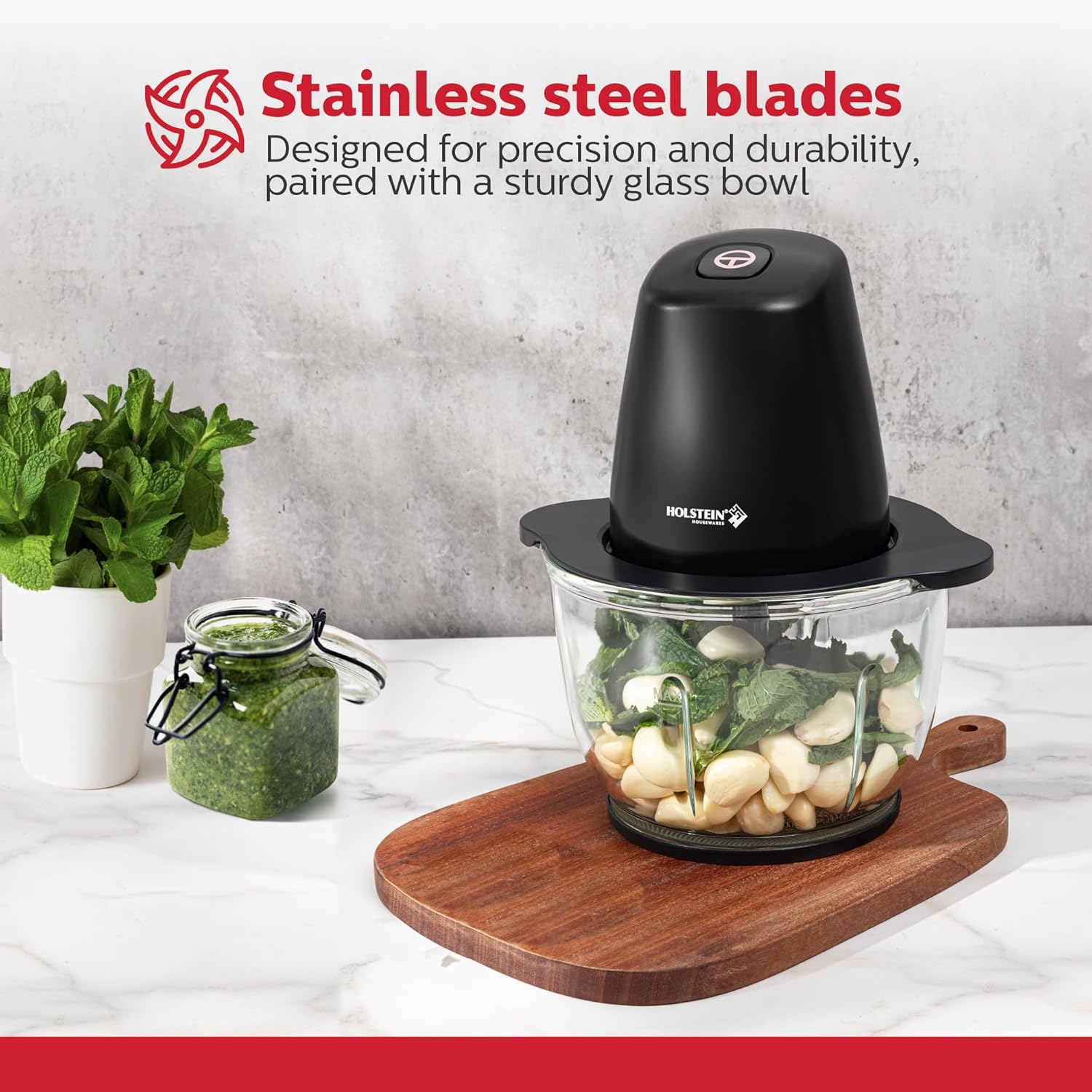 Holstein Housewares Mini Food Processor - Image 5