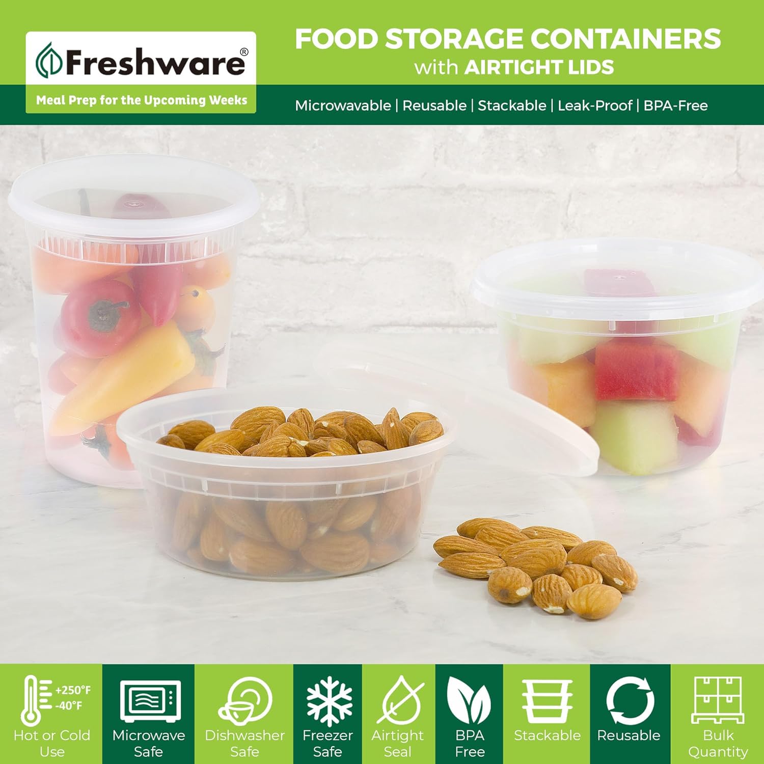 Freshware Food Storage Containers with Lids - Image 3