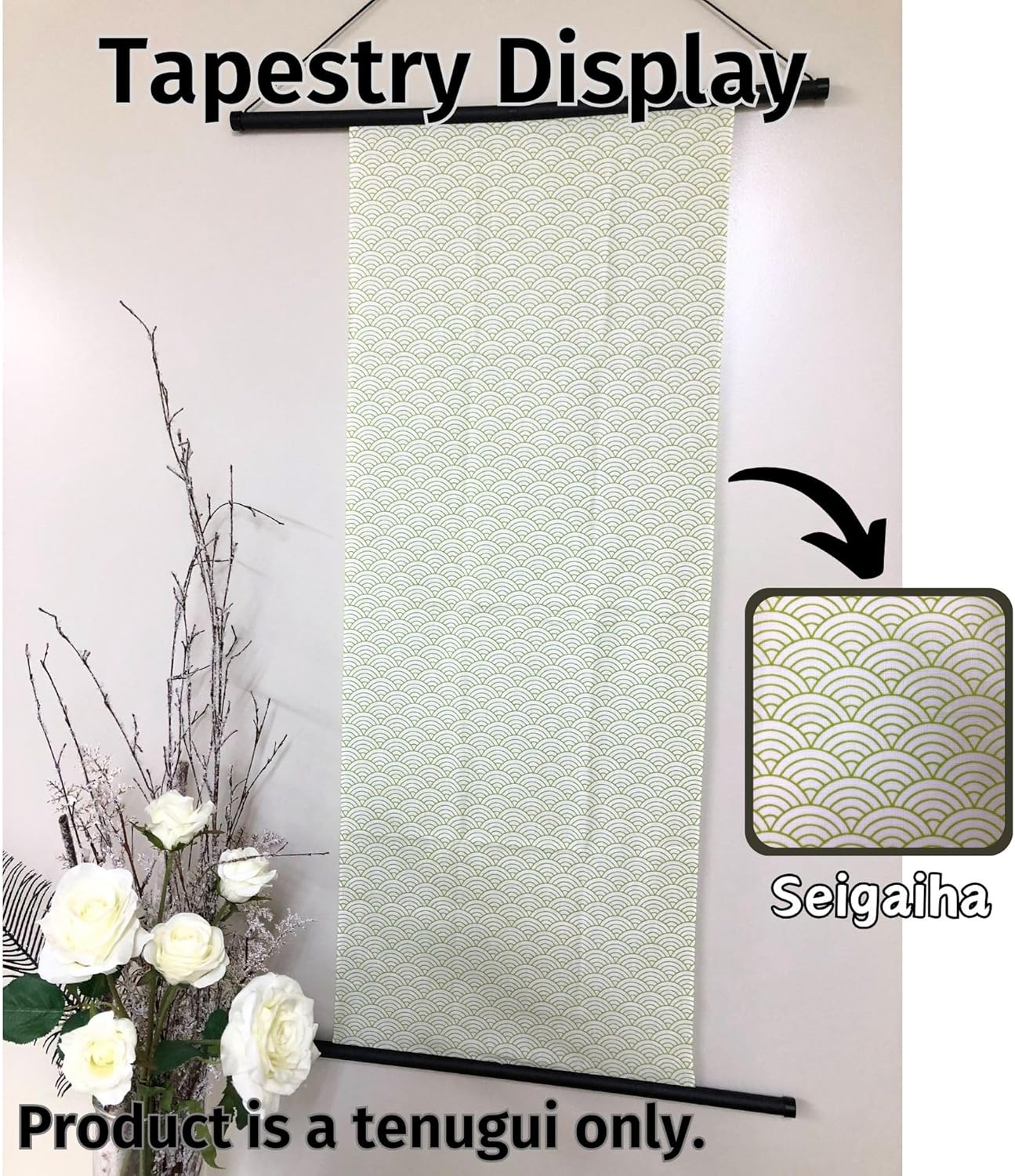 Traditional Japanese Tenugui Towels Set of 3 - Image 9