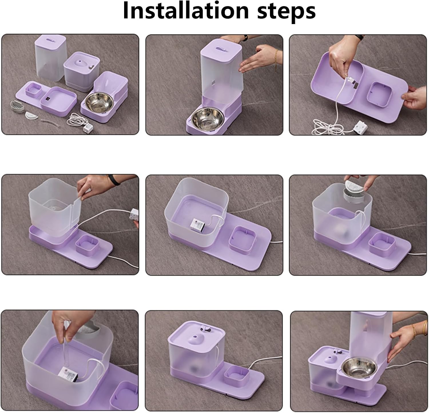Automatic Pet Feeder with Stainless Steel Bowl - Image 6
