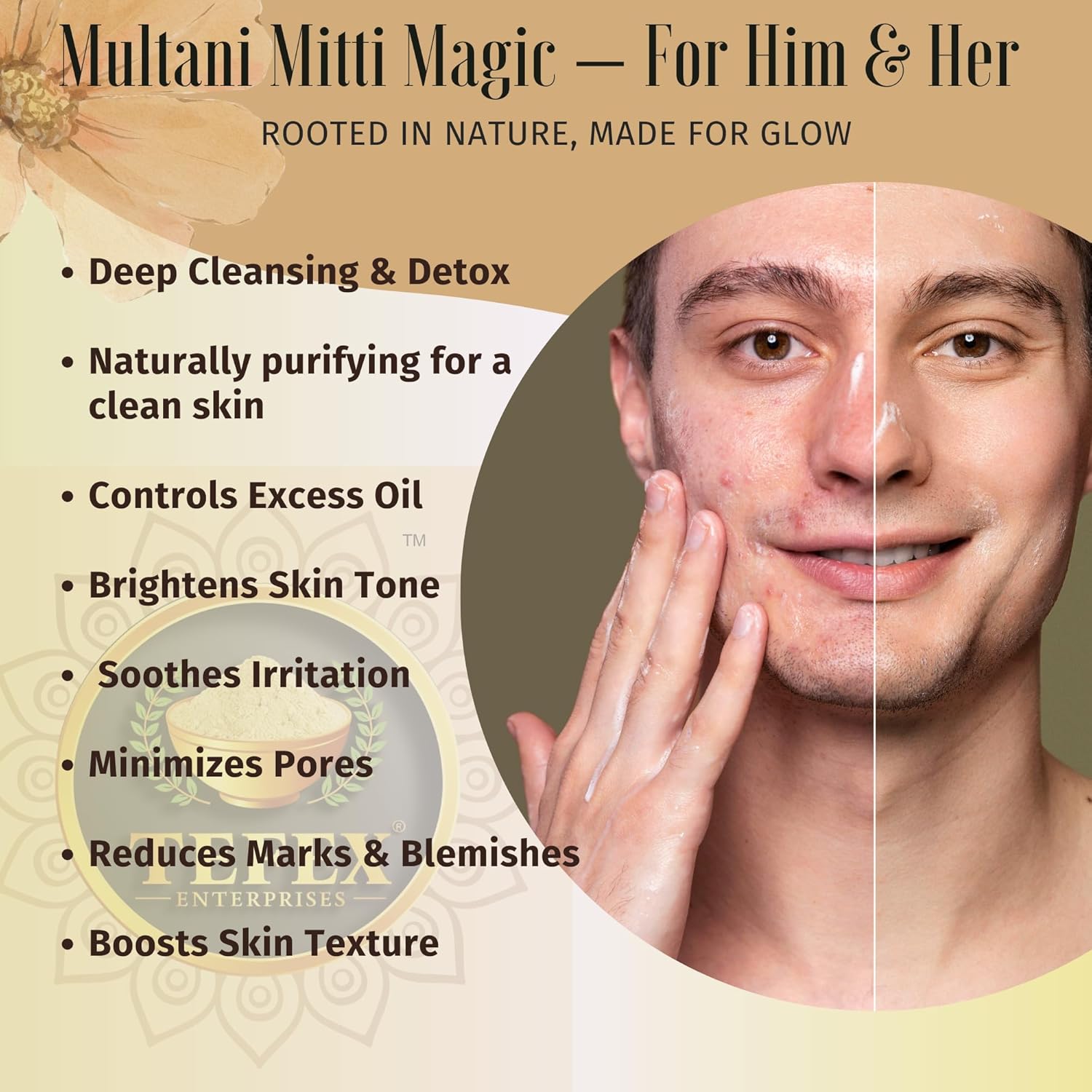 Natural Indian Clay Face Mask - Image 6