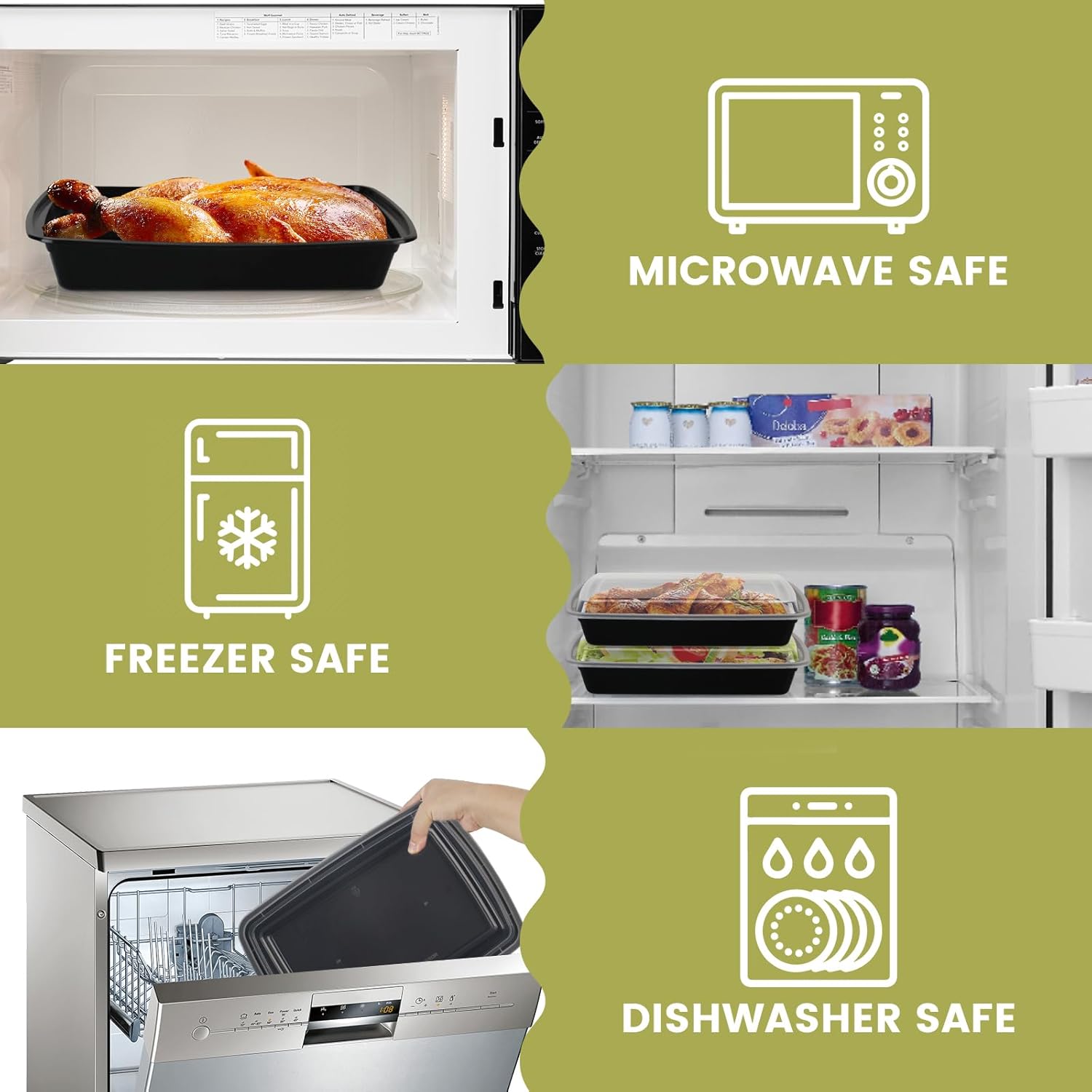 Reusable Meal Prep Containers with Lids - Image 4