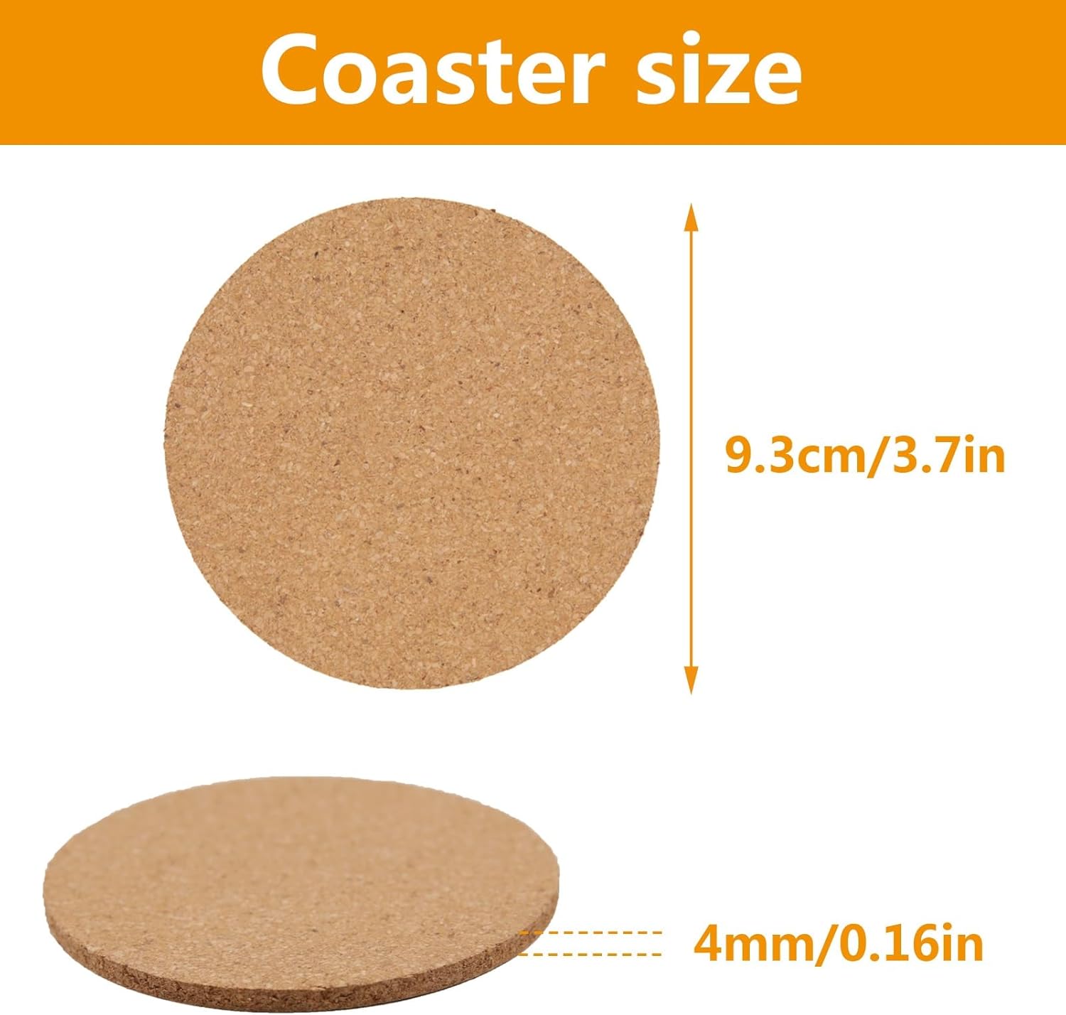 50 Pcs Blank Cork Coasters for Home Decoration - Image 4