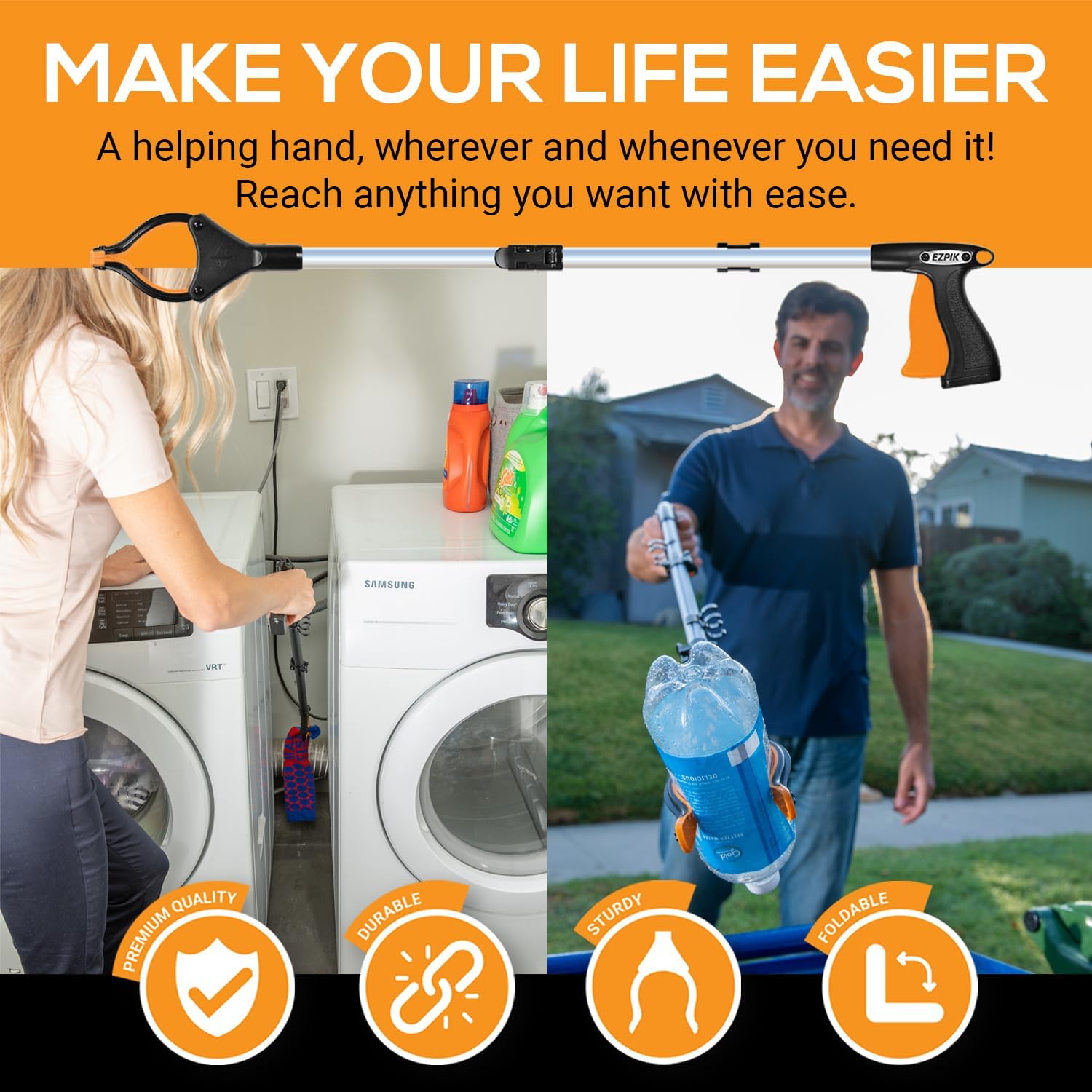 EZPIK Grip Aid Tool Grabber Reacher - Image 3