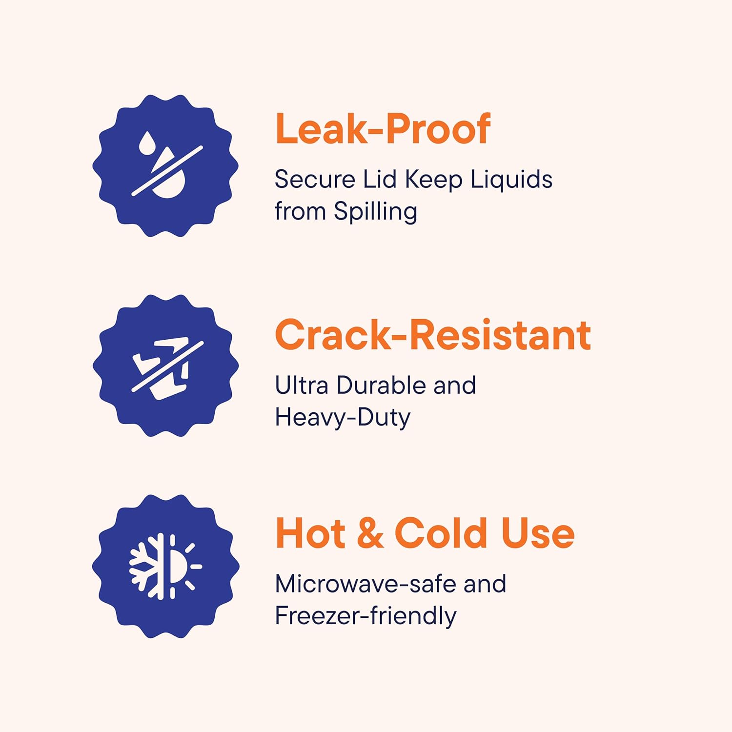 Quart Plastic Deli Containers with Lids - Image 3