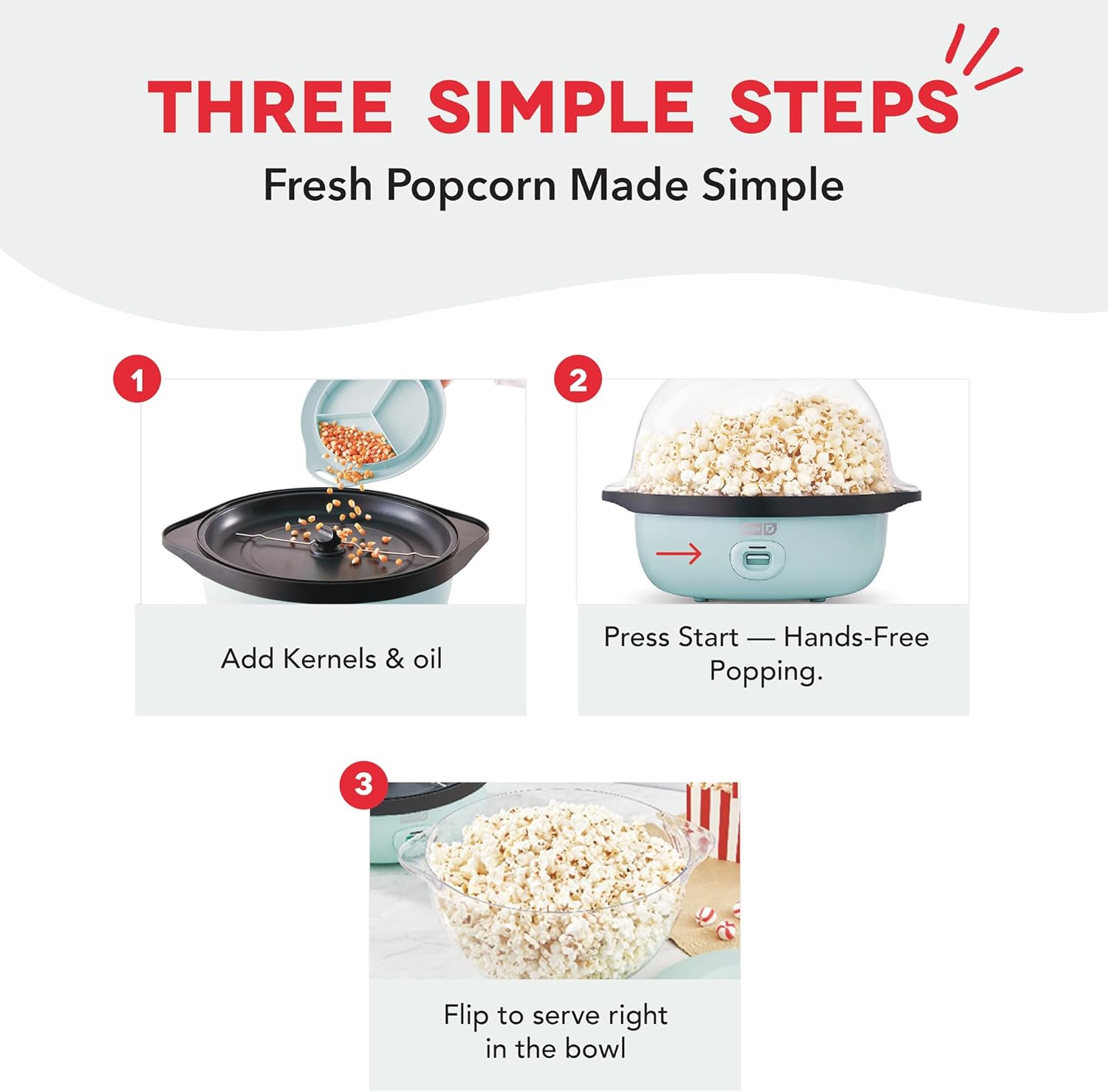 DASH SmartStore Deluxe Stirring Popcorn Maker - Image 5