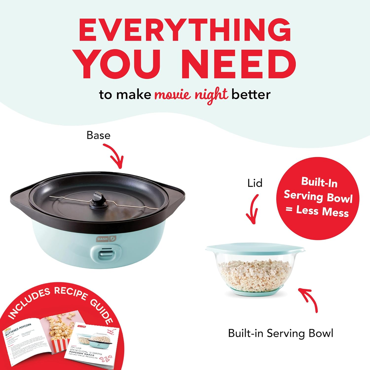 DASH SmartStore Deluxe Stirring Popcorn Maker - Image 6