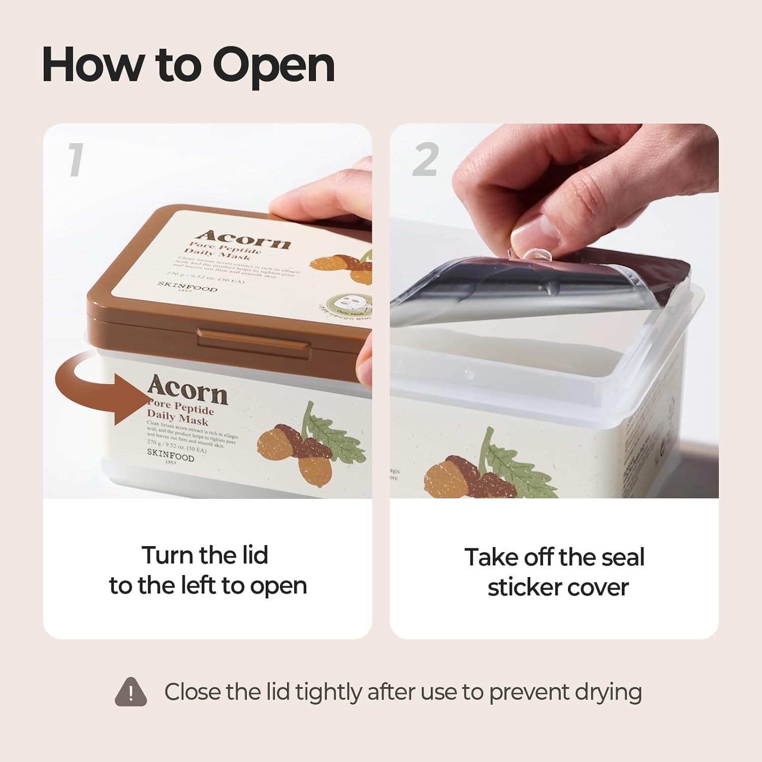 SKINFOOD Acorn Pore Peptide Daily Sheet Mask - Image 10