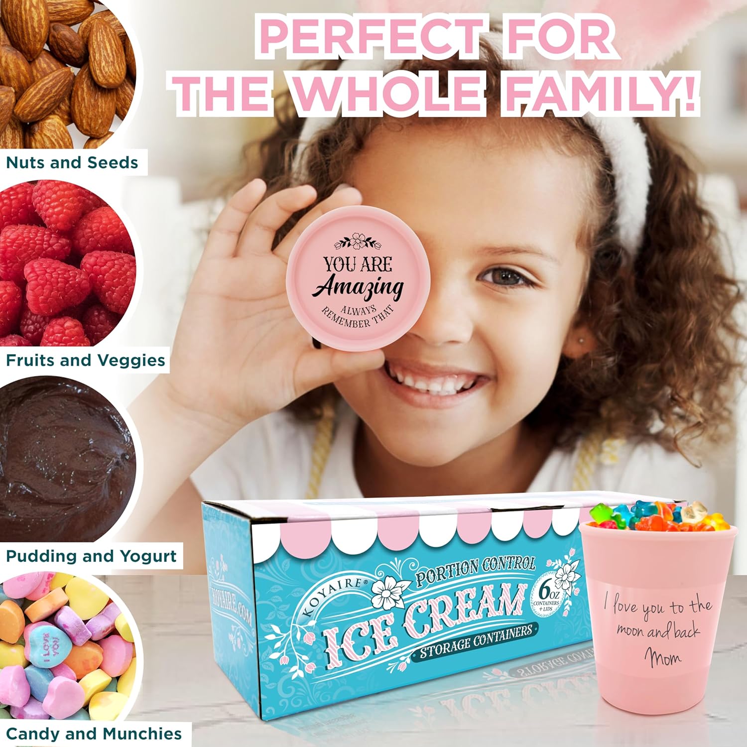 KOYAIRE Portion Control Ice Cream Containers for Homemade Ice Cream - Image 7