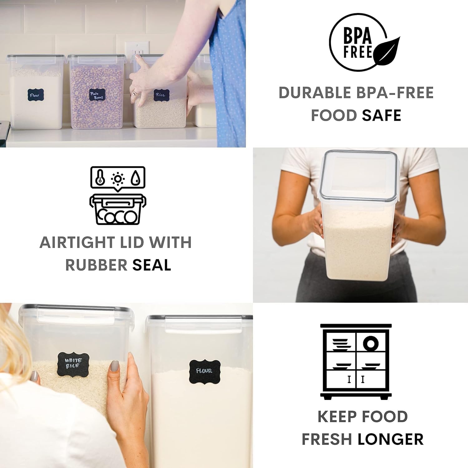 Airtight Kitchen Storage Containers Set - Image 5