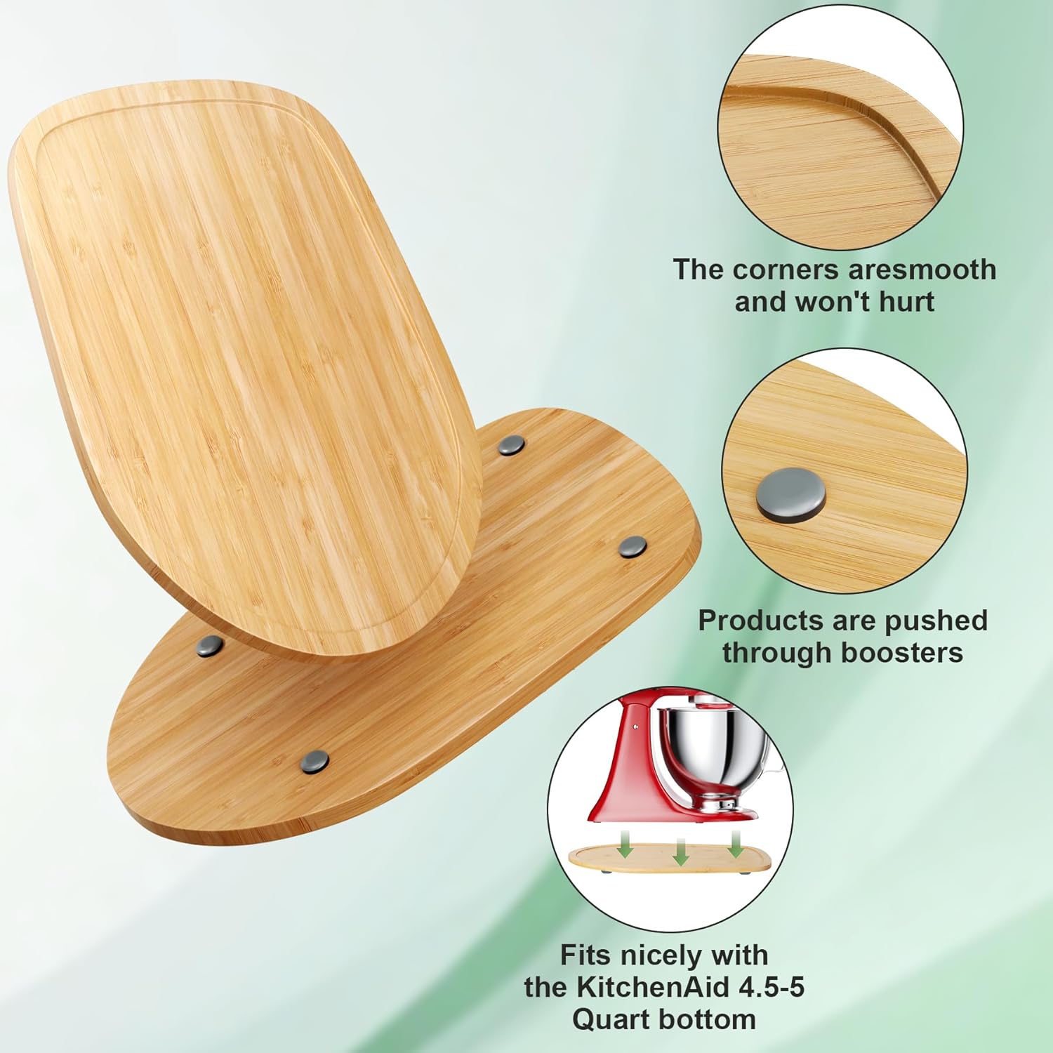 GuanQiao Bamboo Slider for KitchenAid Stand Mixer - Image 4