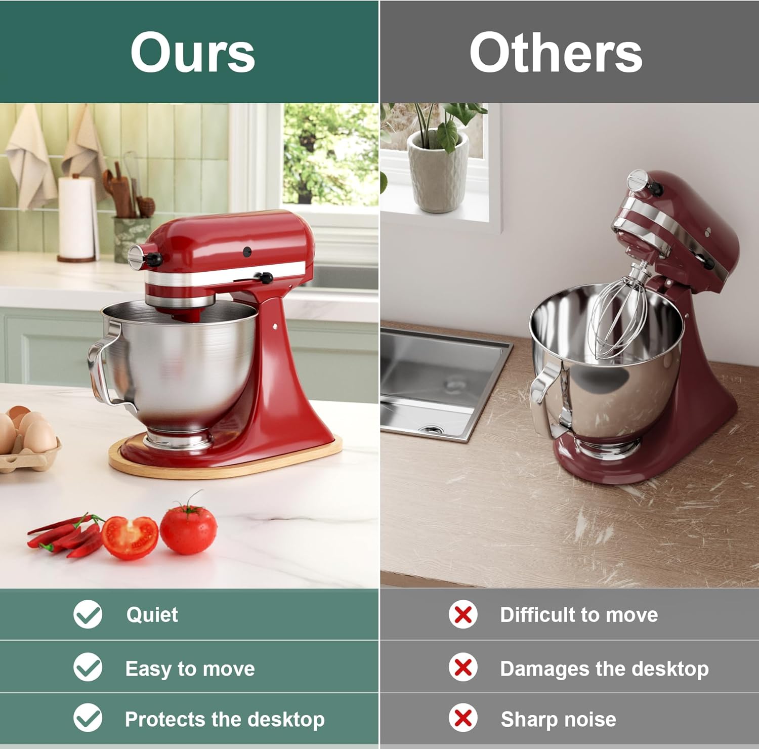 GuanQiao Bamboo Slider for KitchenAid Stand Mixer - Image 9