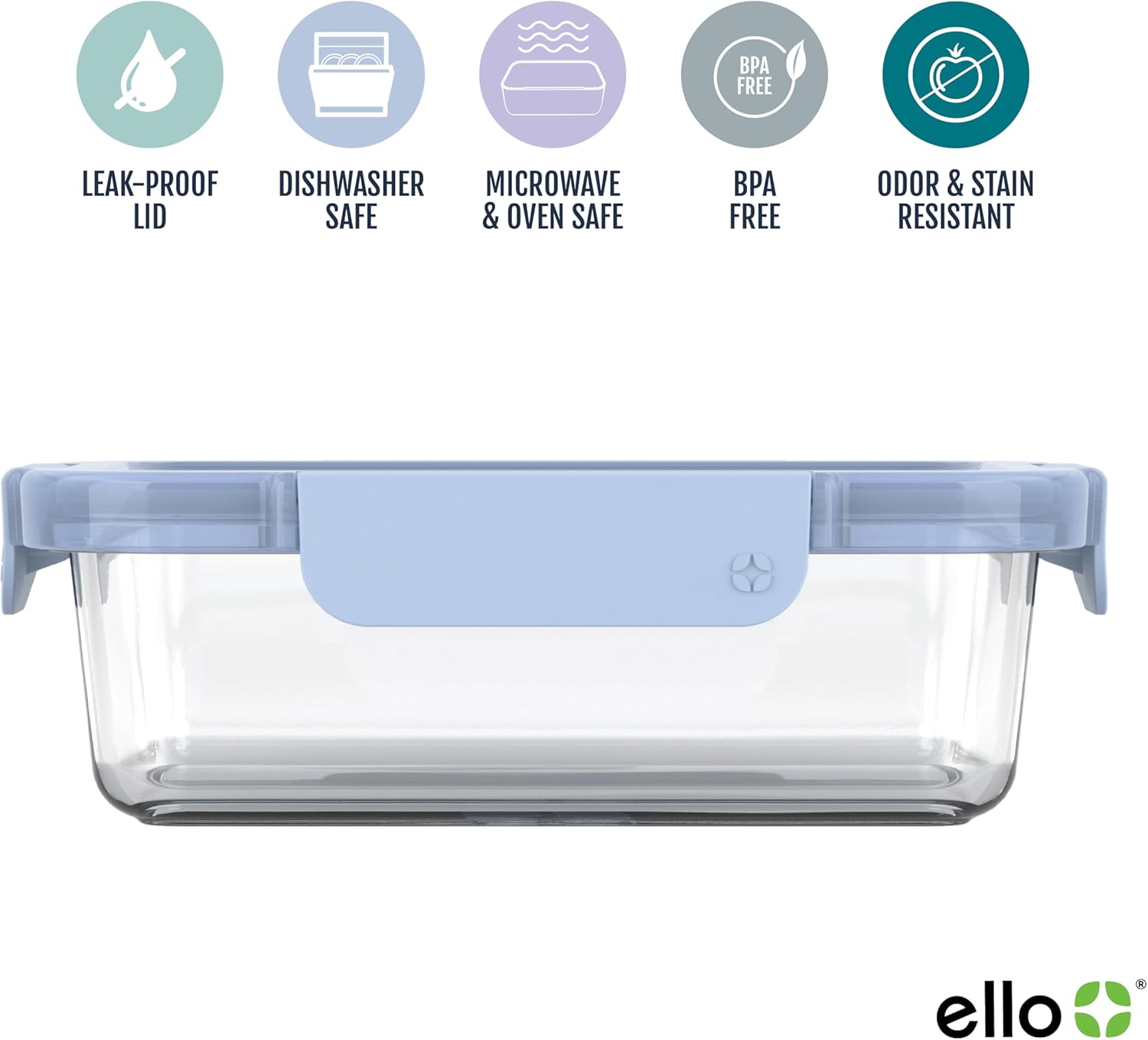 Ello Color Lock Glass Meal Prep Containers - Image 4