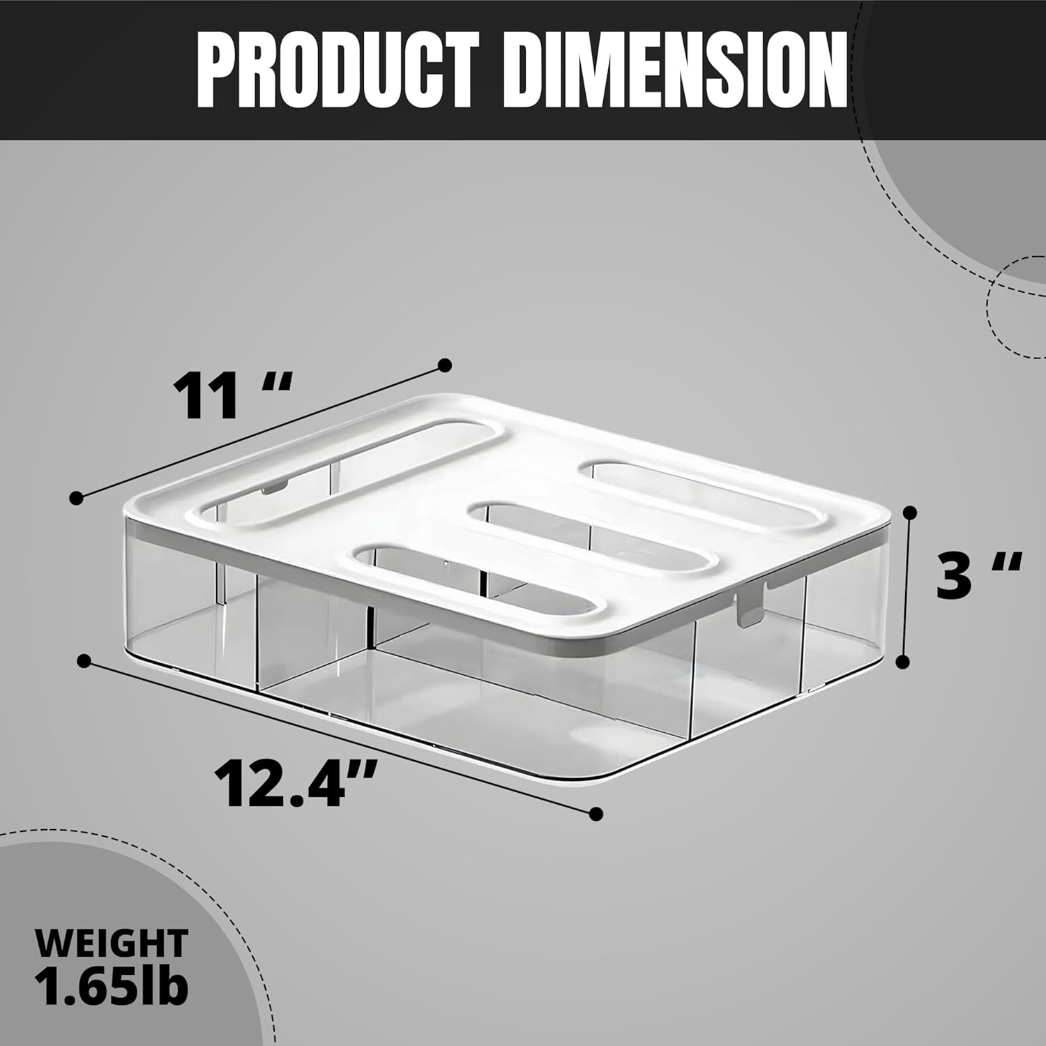 4 IN 1 Food Storage Bag Organizer for Kitchen Drawer - Image 6